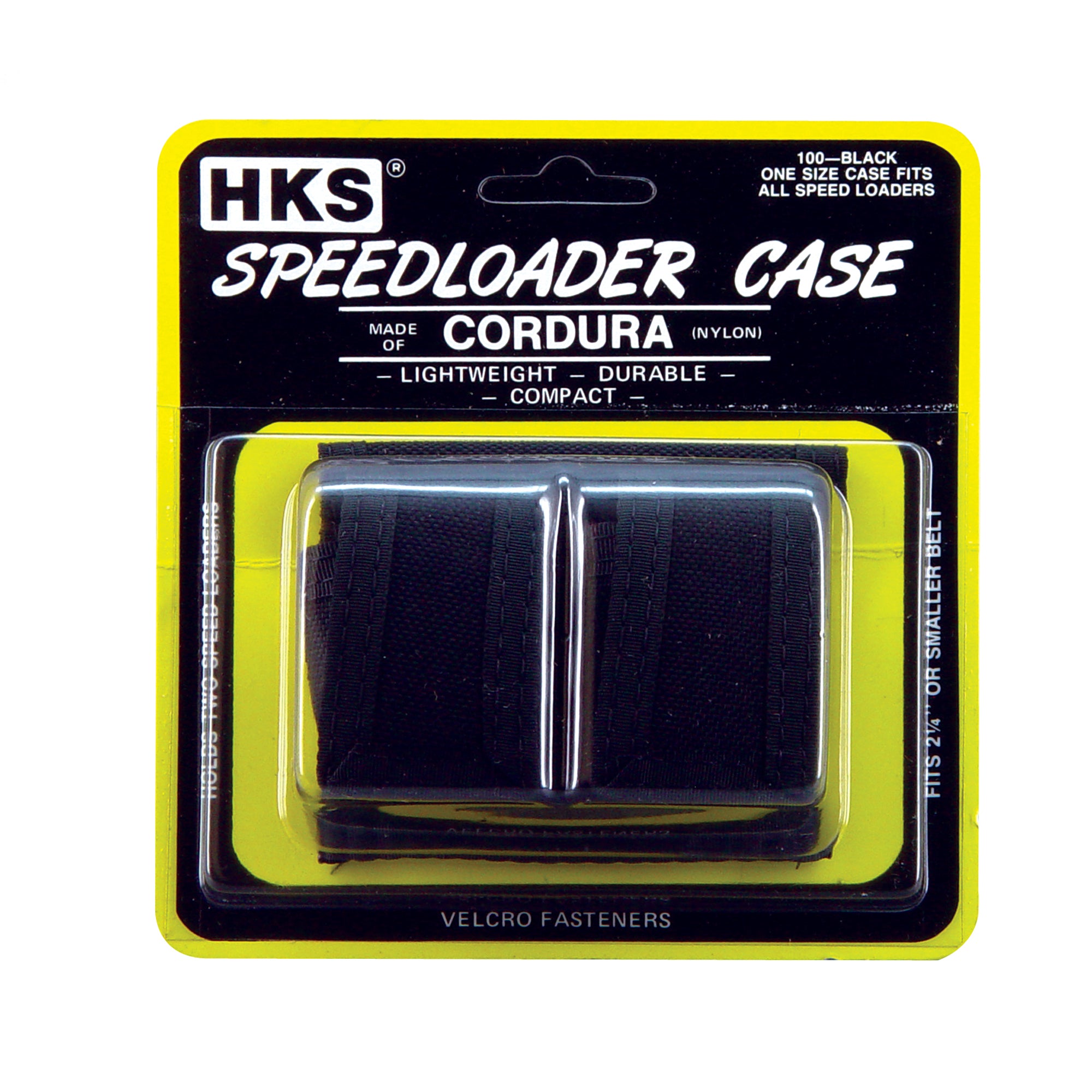 HKS Speed Loaders Double Pouch in Black Cordura for Revolver Speedloaders