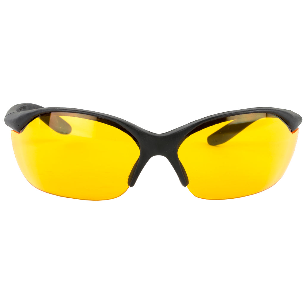 Howard Leight Vapor II Safety Glasses with Orange Lens, Black Frame