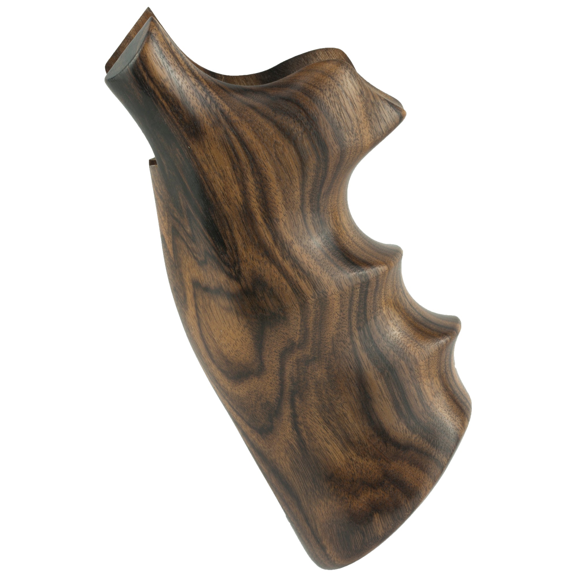 Hogue Fancy Hardwood Revolver Grip for S&W K & L Frame Square Butt — Pau Ferro Wood