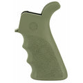 Hogue Overmolded AR-15 Rifle Grip with Finger Grooves and Beavertail in Olive Drab Green - Part #15021