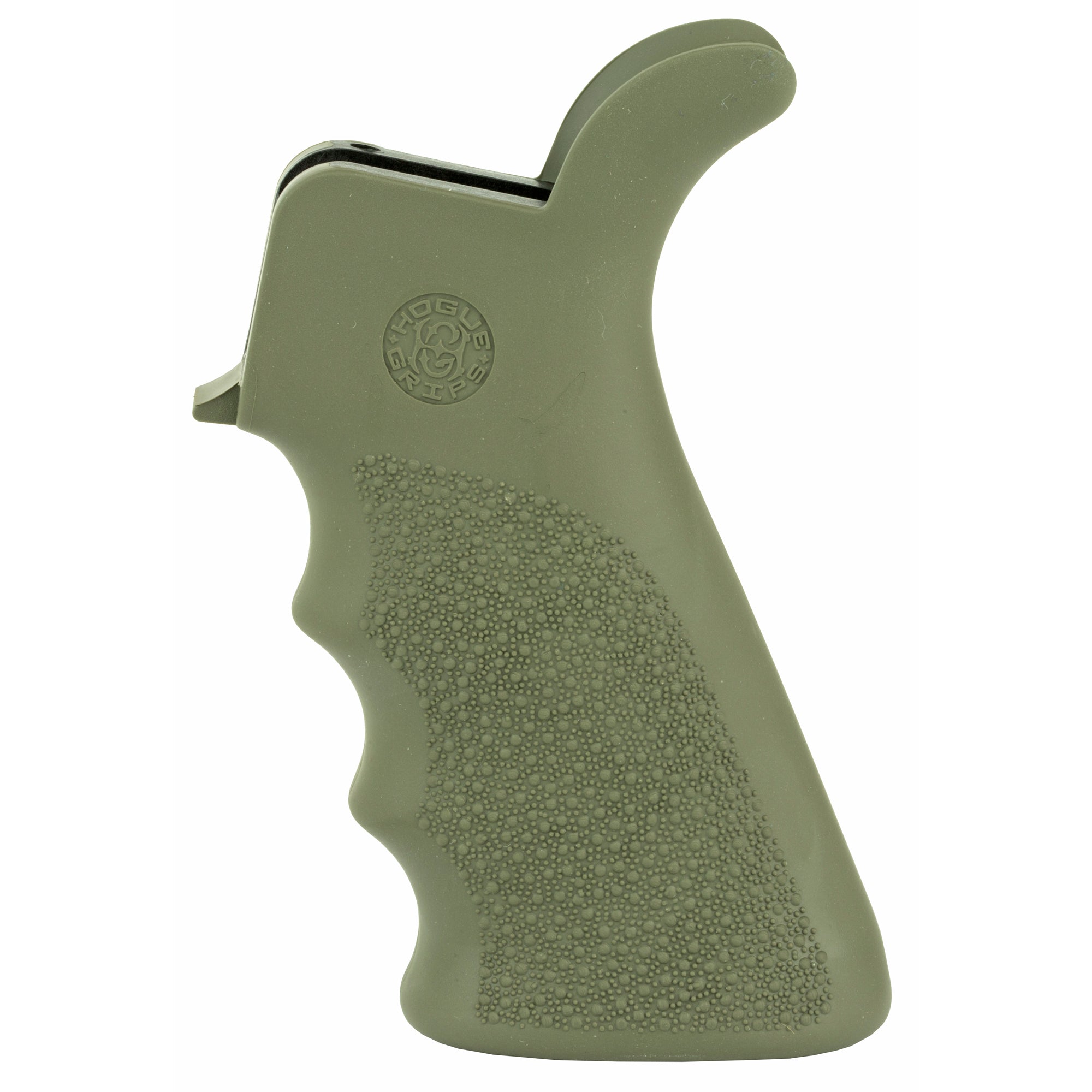 Hogue Overmolded AR-15 Rifle Grip with Finger Grooves and Beavertail in Olive Drab Green - Part #15021