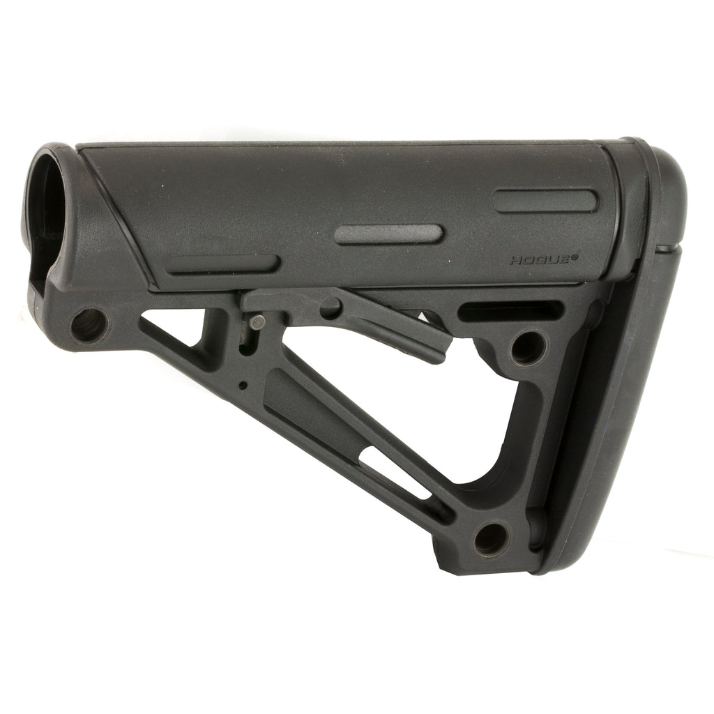 Hogue AR-15 Collapsible Stock with Rubber Overmolding, Commercial Size - Black (Part #15050)