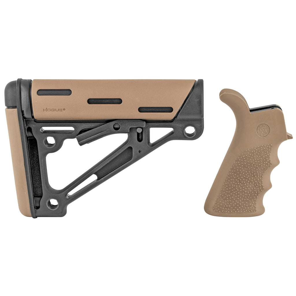 Hogue OverMolded AR-15 Collapsible Stock Kit with Pistol Grip – Flat Dark Earth