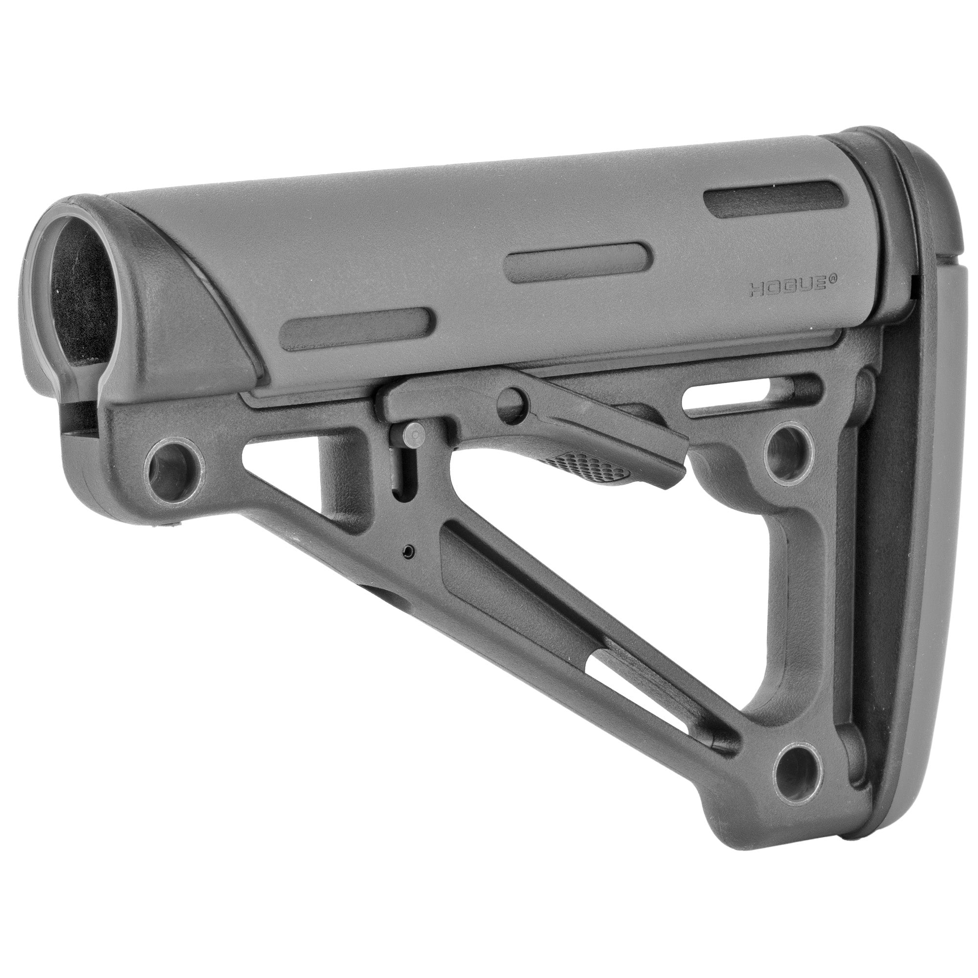 Hogue AR-15 Collapsible 6-Position Overmolded Stock in Gray, Part #15540