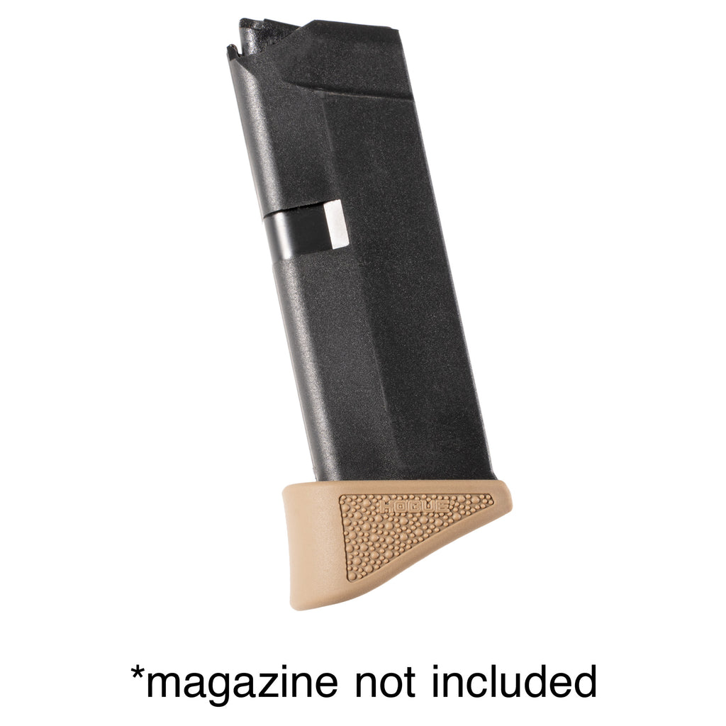 Hogue OverMolded Rubber Grip Extension Base Pad for 380 Pistols, Flat Dark Earth, Model: Grip Extension