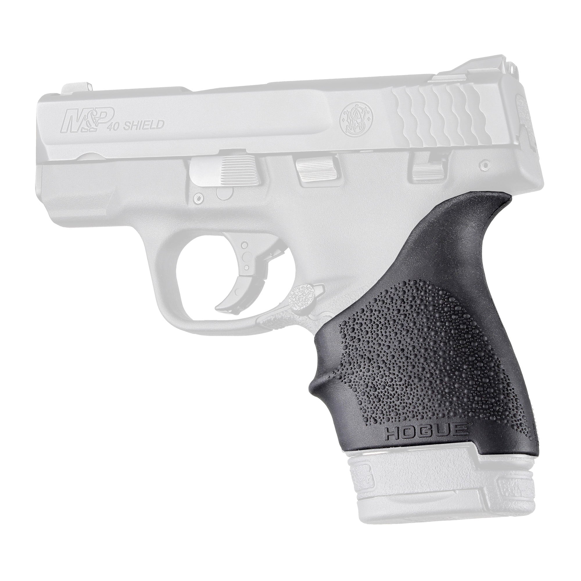 Hogue HandAll Beavertail Rubber Grip Sleeve for S&W Shield and Ruger LC9/EC9 - Black