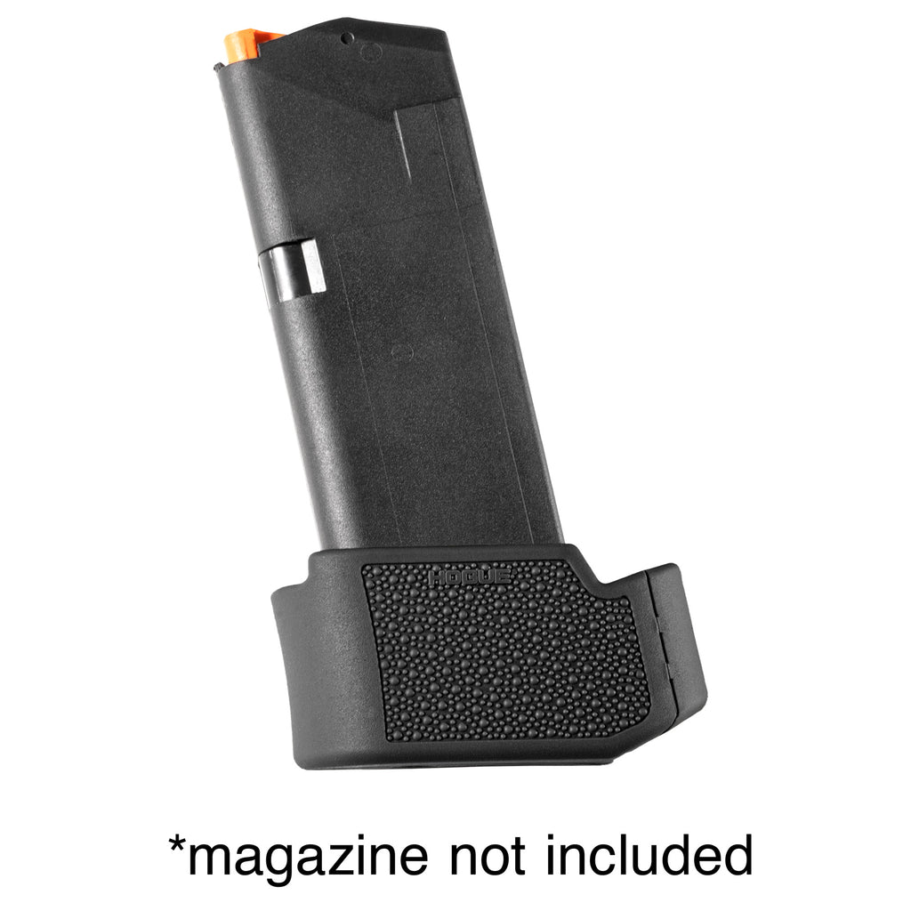 Hogue OverMolded Rubber Grip Extension Base Pad for 10/15 Round Magazines - Black