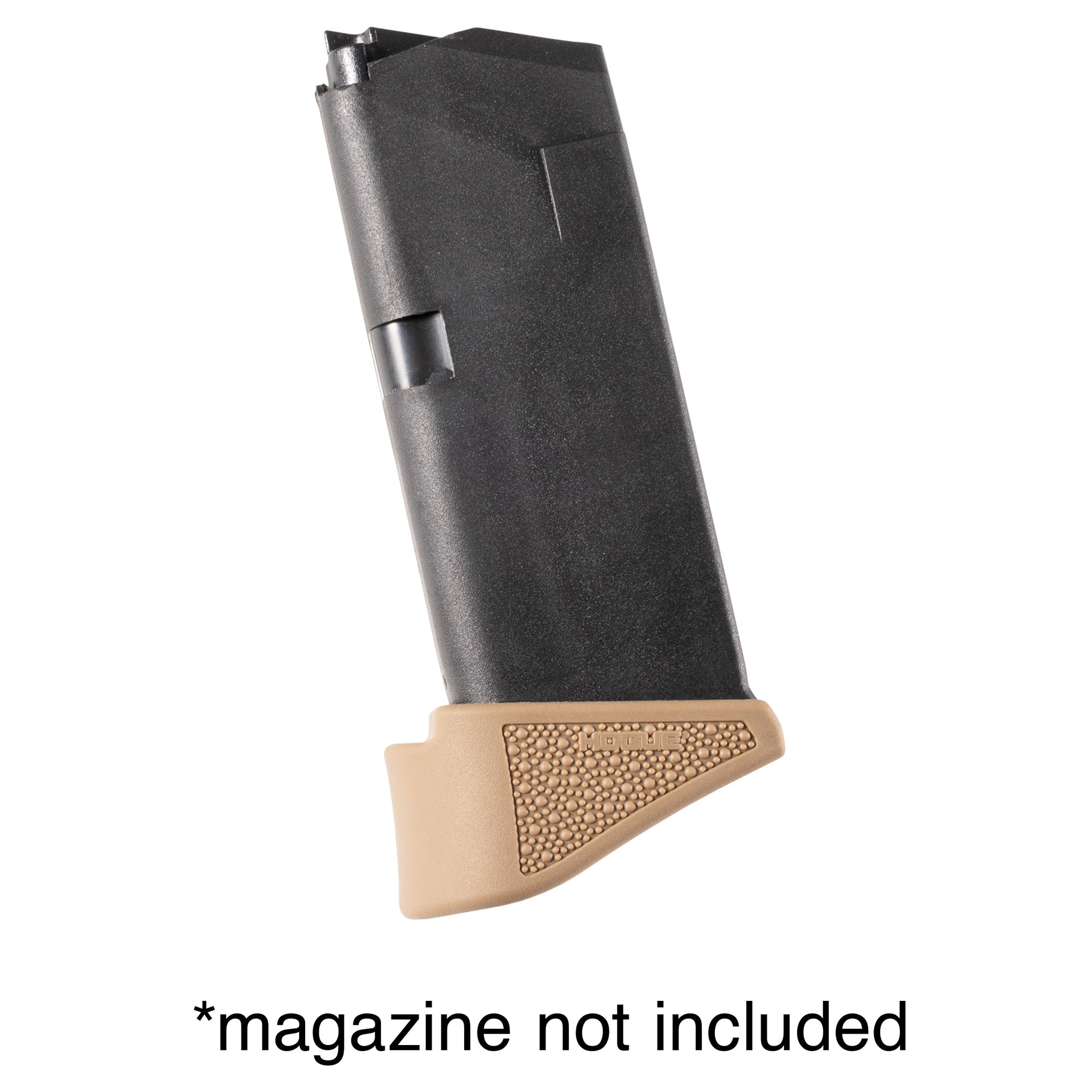 Hogue 9mm Grip Extension Base Pad with Cobblestone Texture, Flat Dark Earth - Model 18623