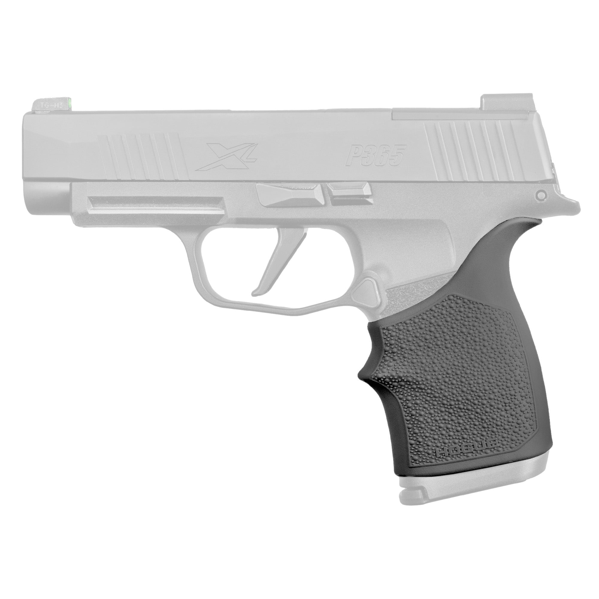 Hogue HandAll Beavertail Rubber Grip Sleeve for Sig Sauer P365 XL, Black