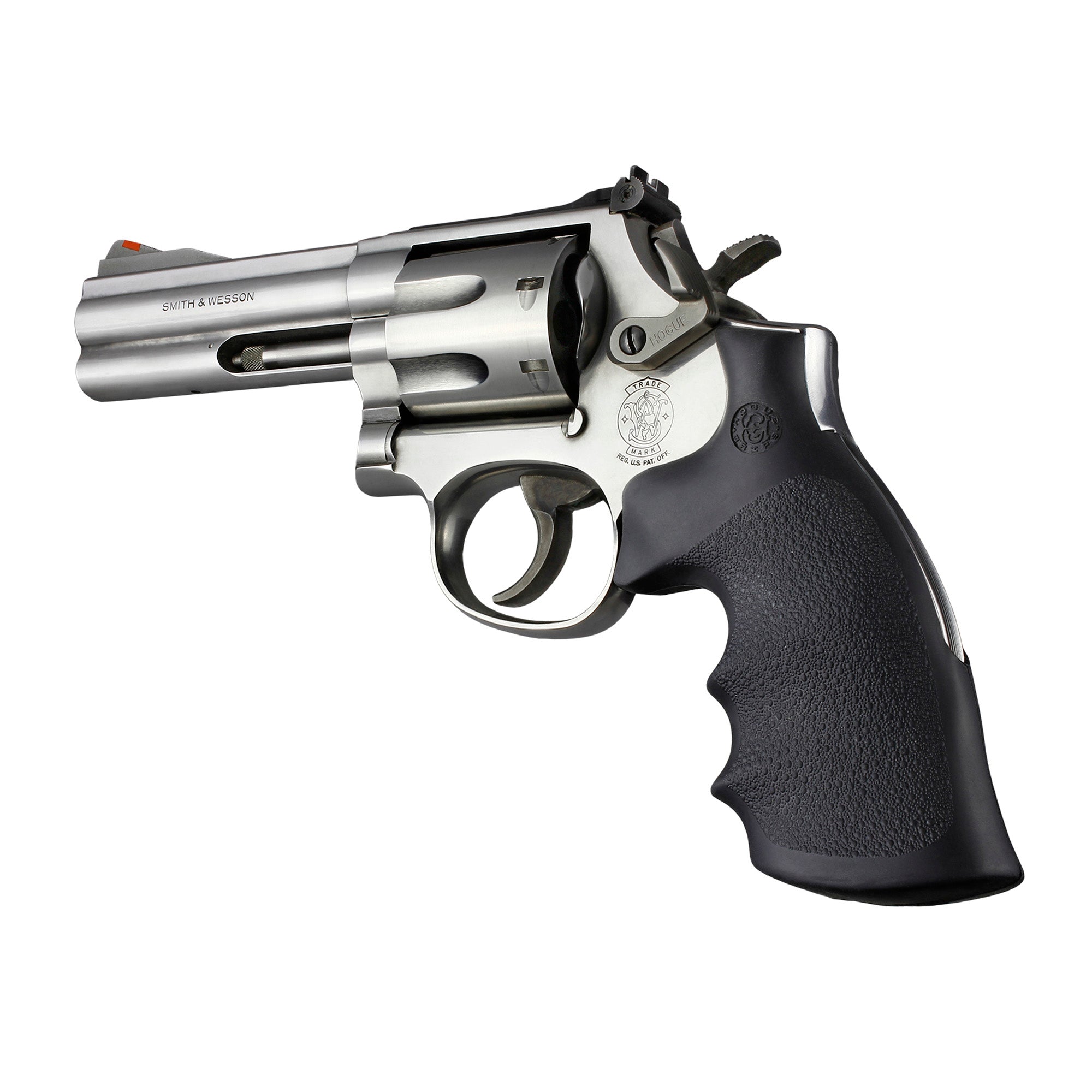 Hogue Monogrip for S&W K and L Frame Revolvers, Conversion from Round to Square Butt, Black