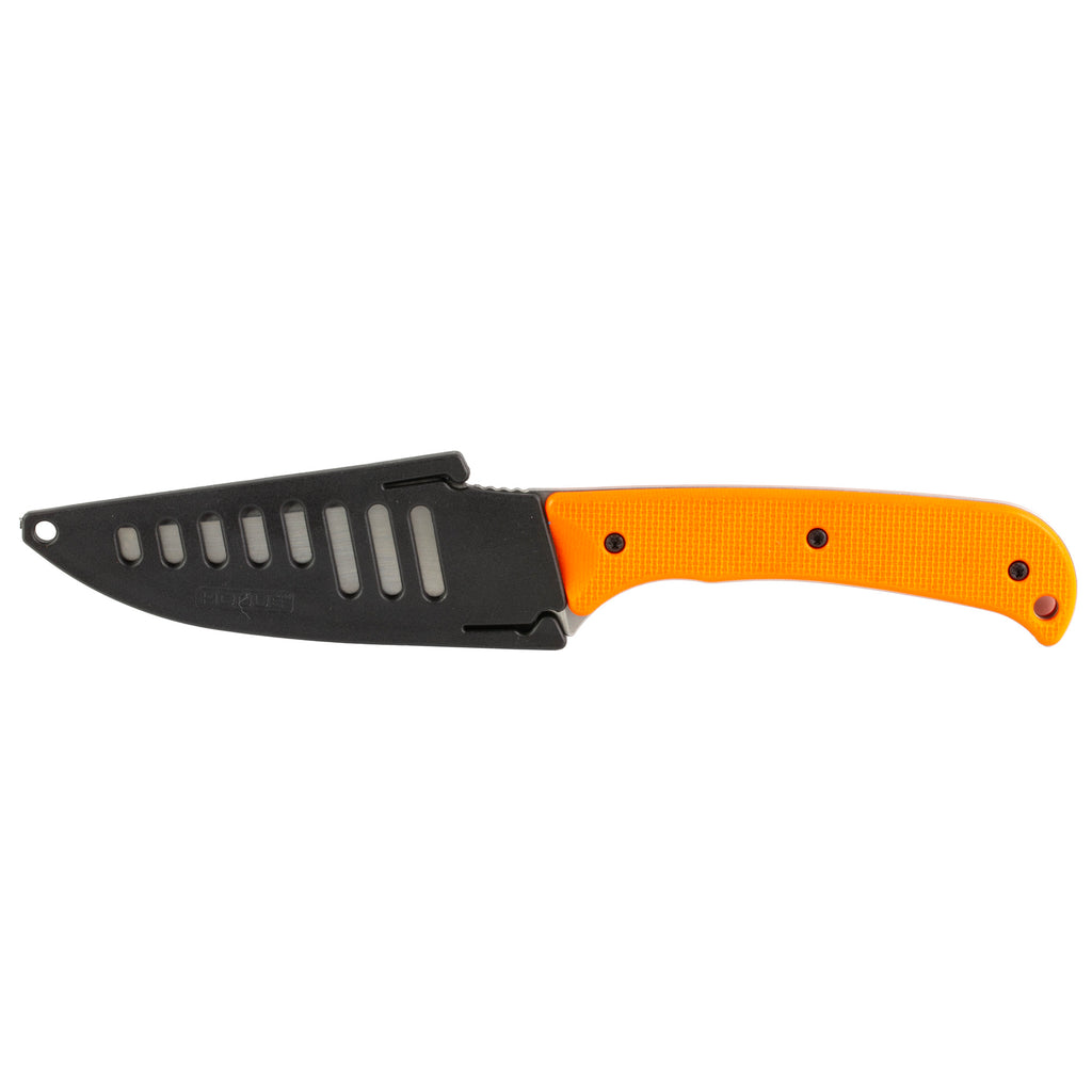 Hogue Extrak XL Fixed Blade Knife, 3.9 Inches, Orange G10 Handle with Sheath