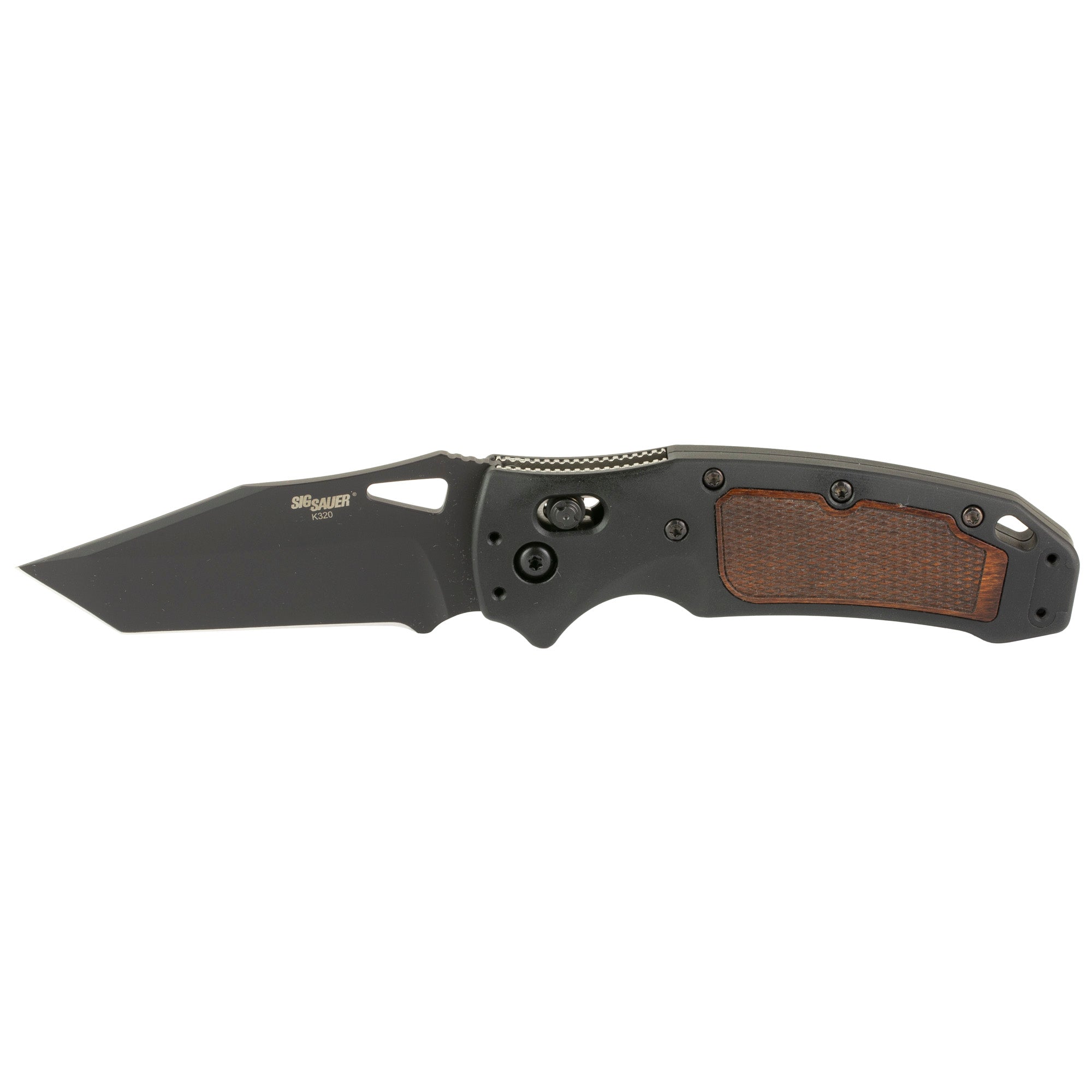 Hogue Sig K320 AXG Classic Folding Knife - 3.5 Inch CPM-S30V Blade, Black Handle