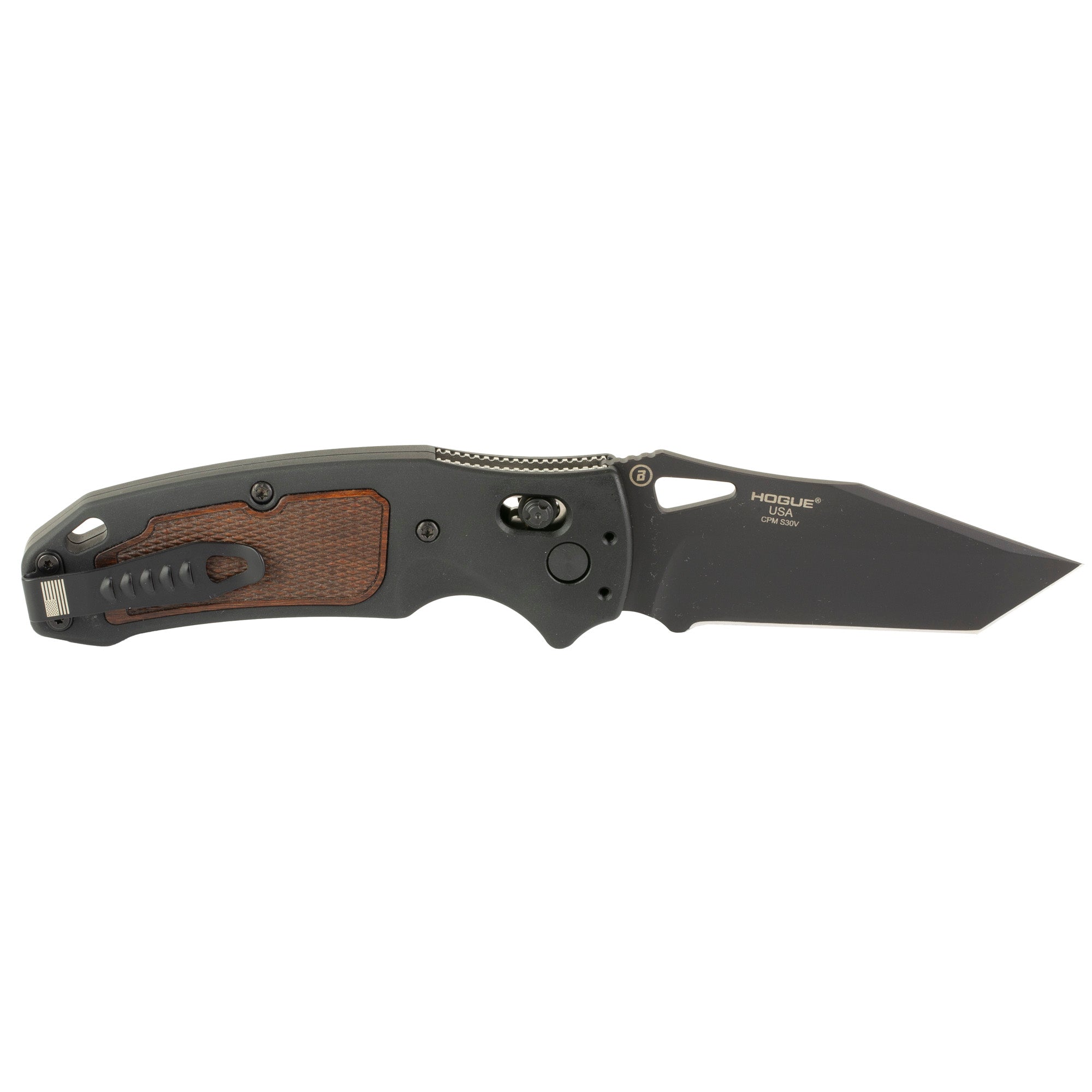 Hogue Sig K320 AXG Classic Folding Knife - 3.5 Inch CPM-S30V Blade, Black Handle