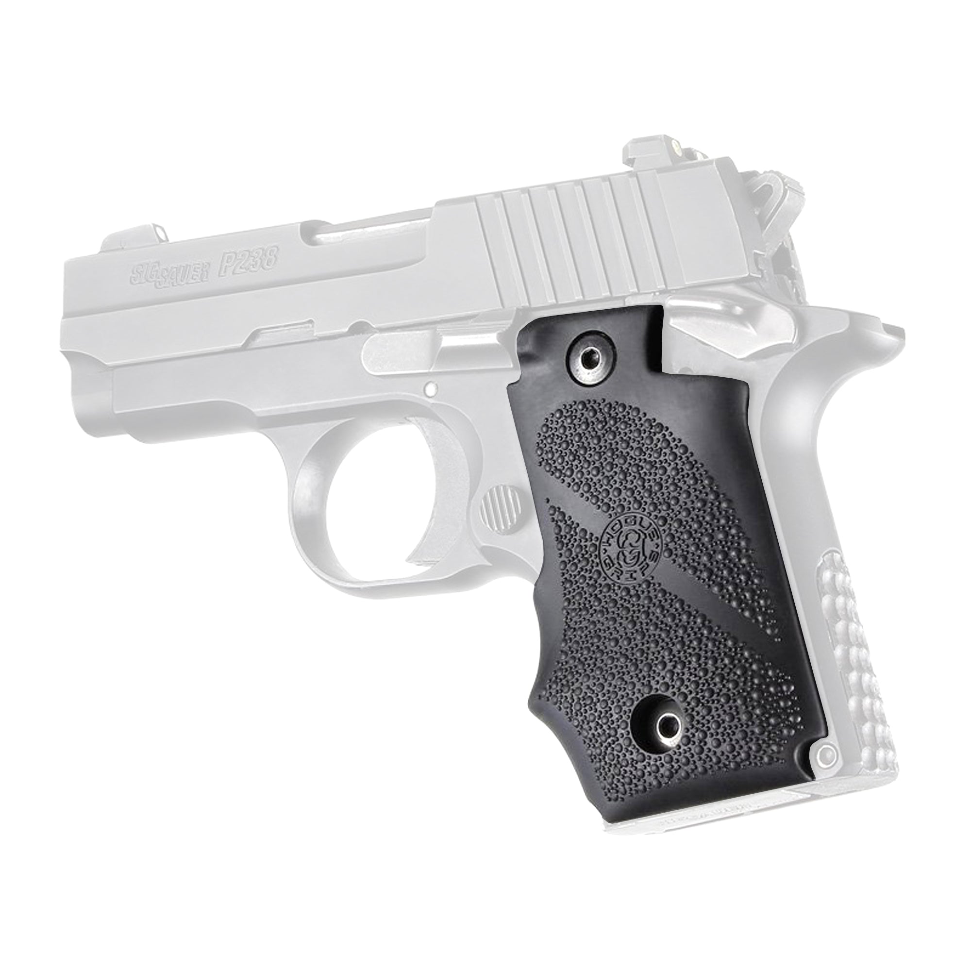 Hogue Rubber Pistol Grip for Sig Sauer P238 – Black