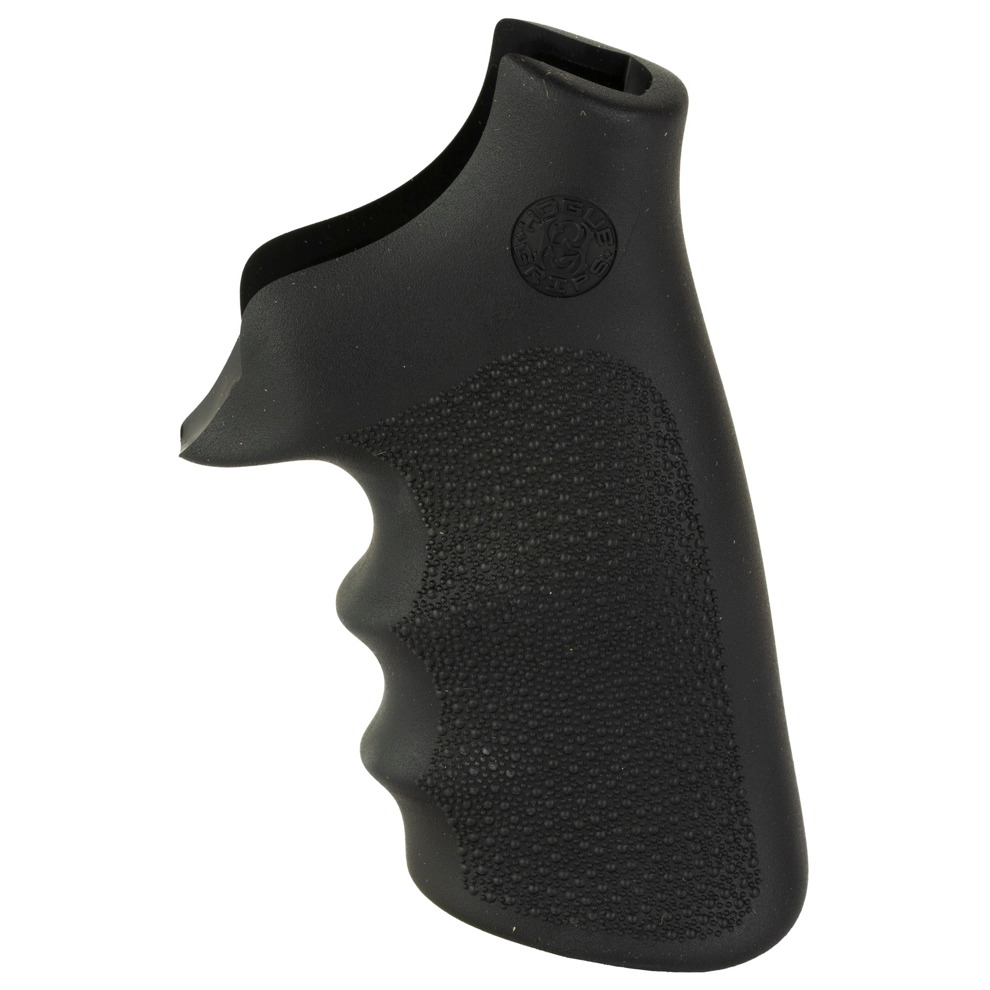 Hogue HandAll OverMolded Rubber Revolver Grip for Taurus Raging Bull - Black