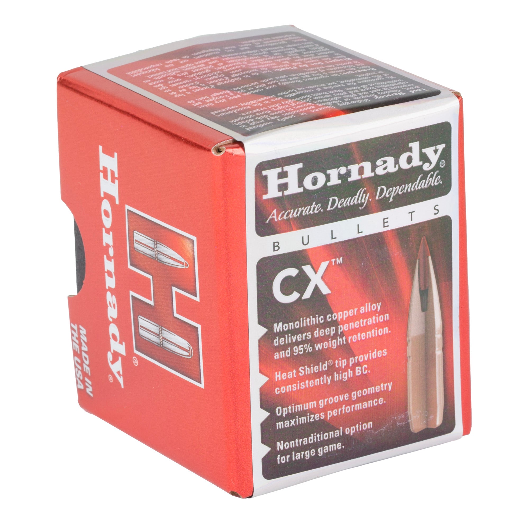 Hornady 22 Caliber .224 65 Grain CX Monolithic Hunting Bullets (50 Count)