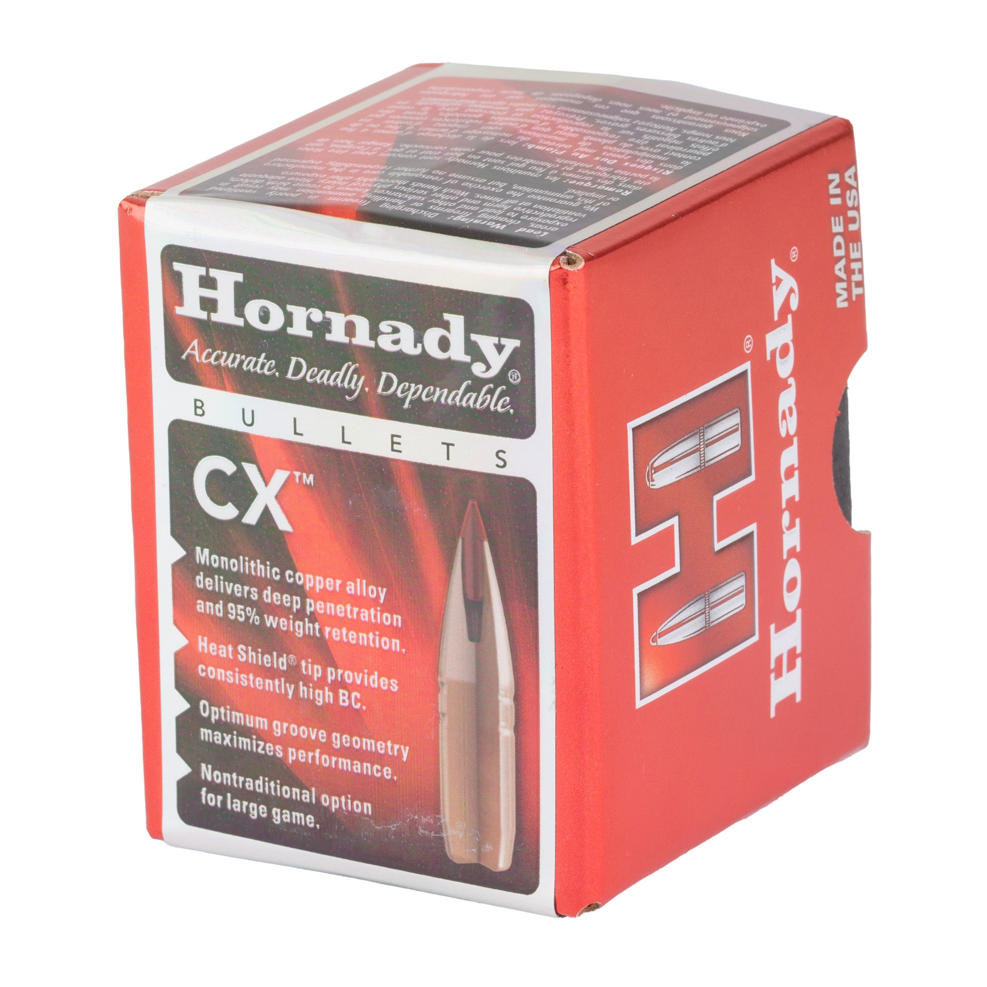 Hornady 22 Caliber .224 65 Grain CX Monolithic Hunting Bullets (50 Count)