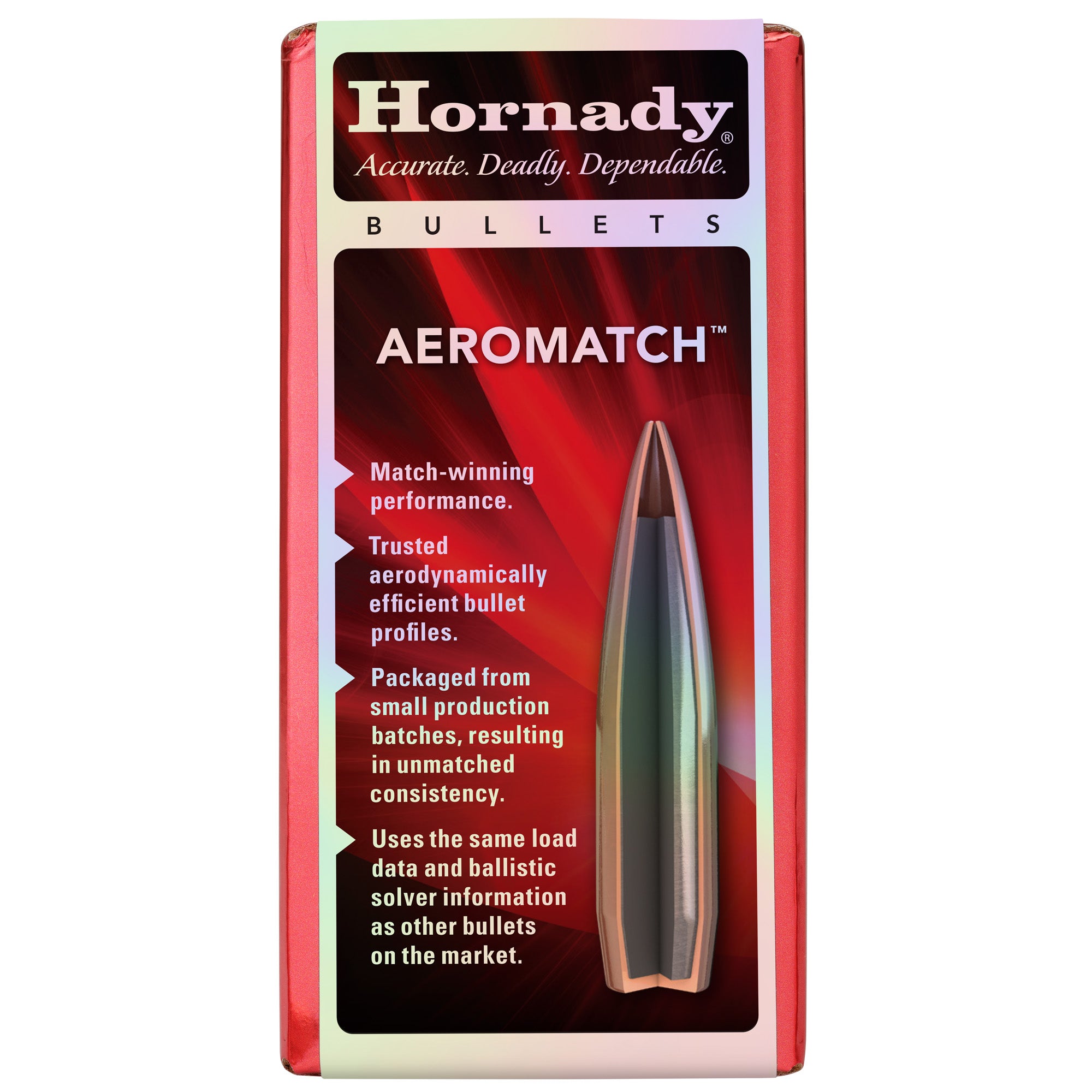 Hornady AEROMATCH 6mm .243 105 Grain Bullets - Precision Match-Grade Performance