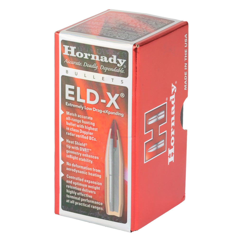 Hornady ELD-X 25 Caliber .257 128-Grain Hunting Bullet (Box of 100)