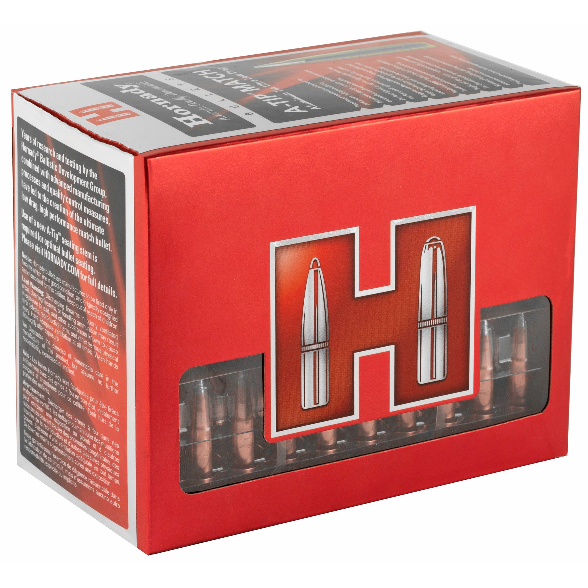 Hornady A-Tip Match 30 Caliber Bullet - .308 Diameter, 230 Grain, 100 Count Box