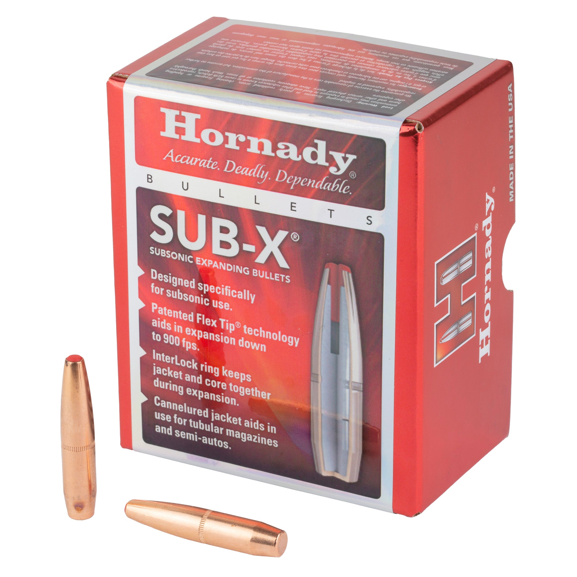 Hornady Sub-X .338 Caliber 307-Grain Bullets - 50 Count Box