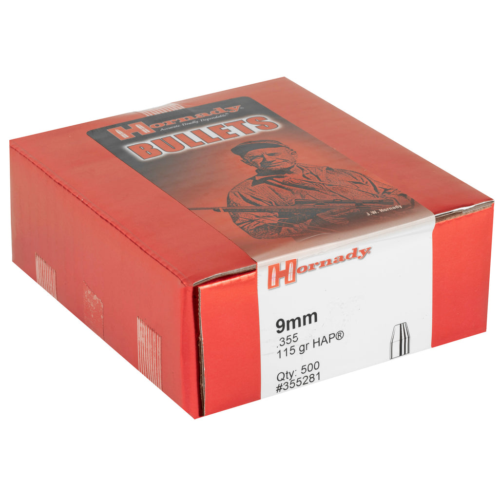 Hornady HAP 9mm .355 115-Grain Action Pistol Ammunition - 500 Rounds
