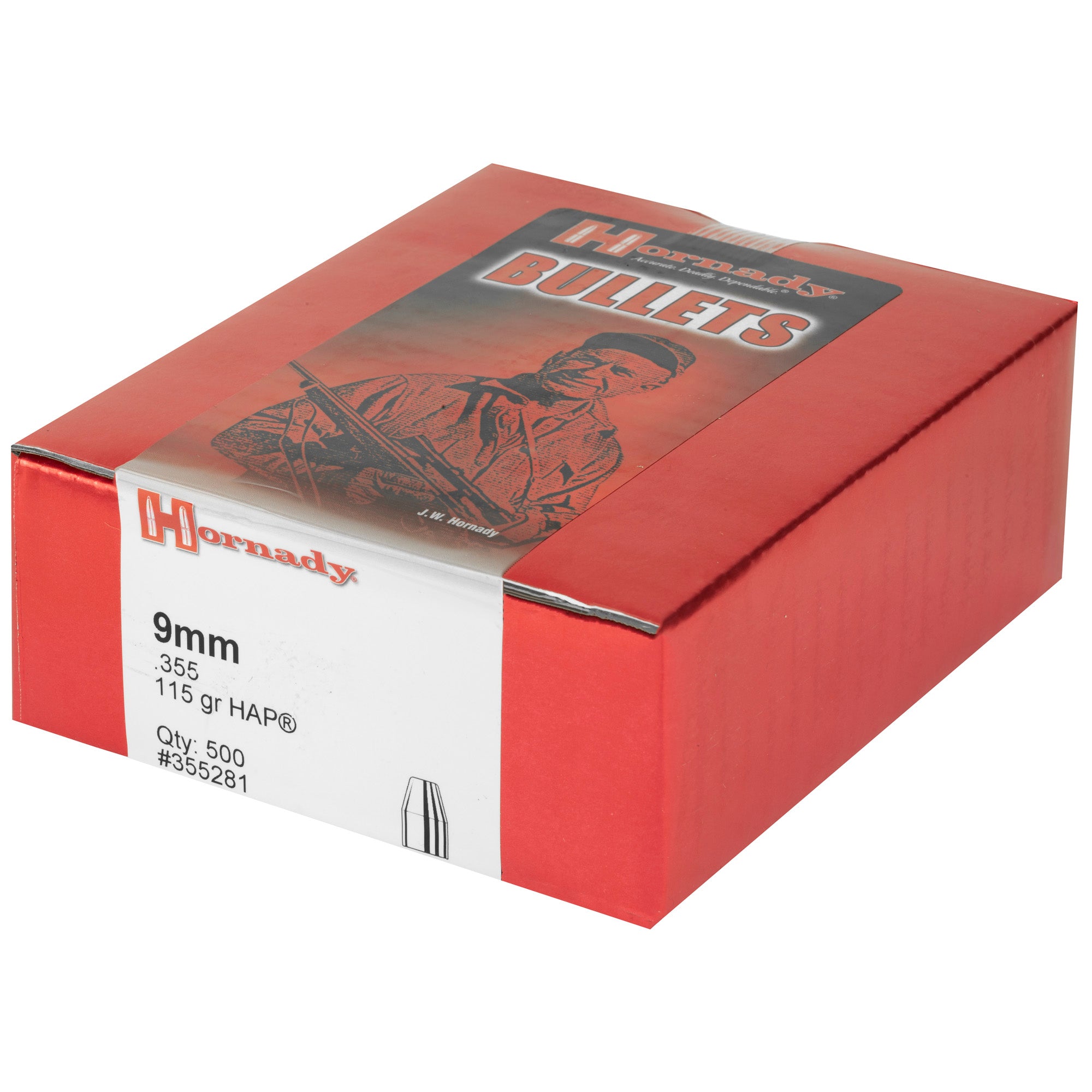 Hornady HAP 9mm .355 115-Grain Action Pistol Ammunition - 500 Rounds