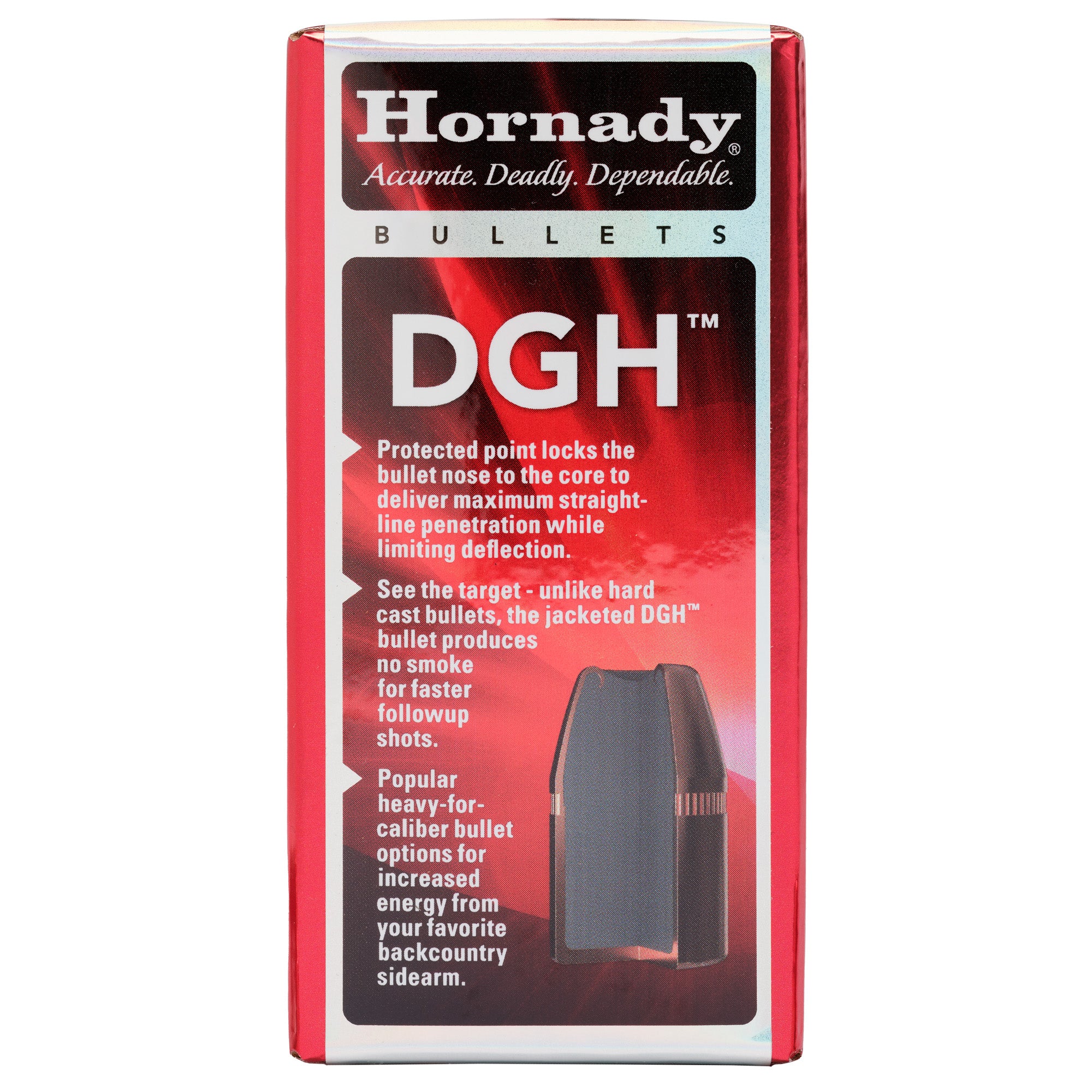 Hornady Dangerous Game Handgun Ammunition - .44 Caliber, 240 Grain, Jacketed Bullet, 50 Rounds