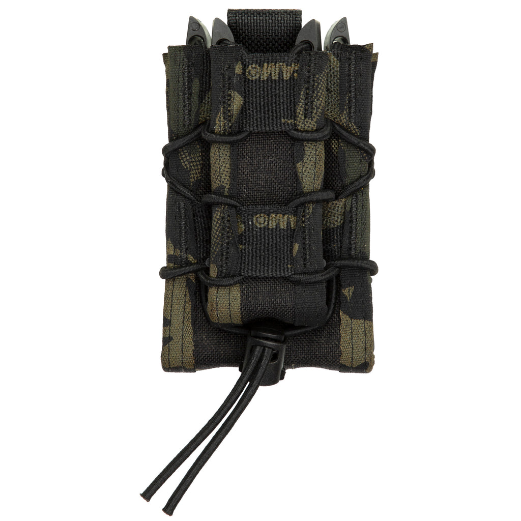 High Speed Gear Double Decker MOLLE Magazine Pouch in MultiCam Black - Lightweight and Durable