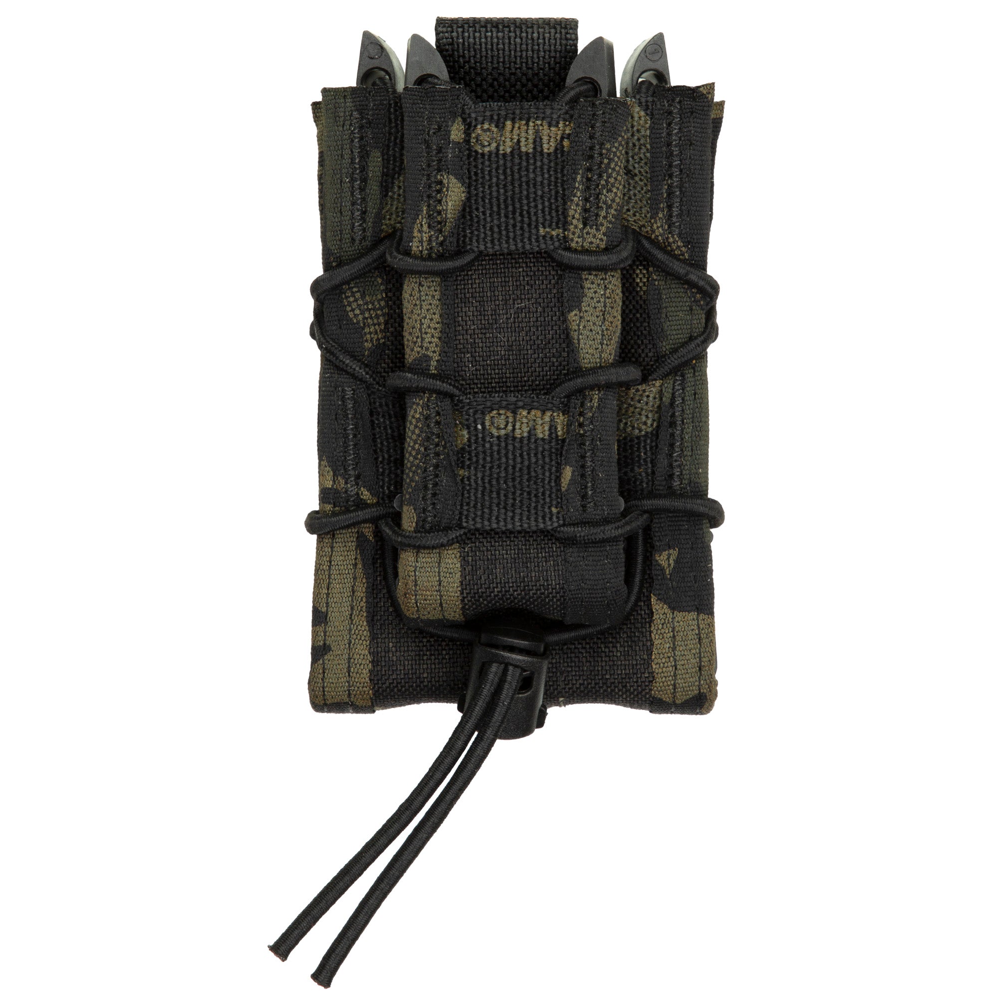 High Speed Gear Double Decker MOLLE Magazine Pouch in MultiCam Black - Lightweight and Durable