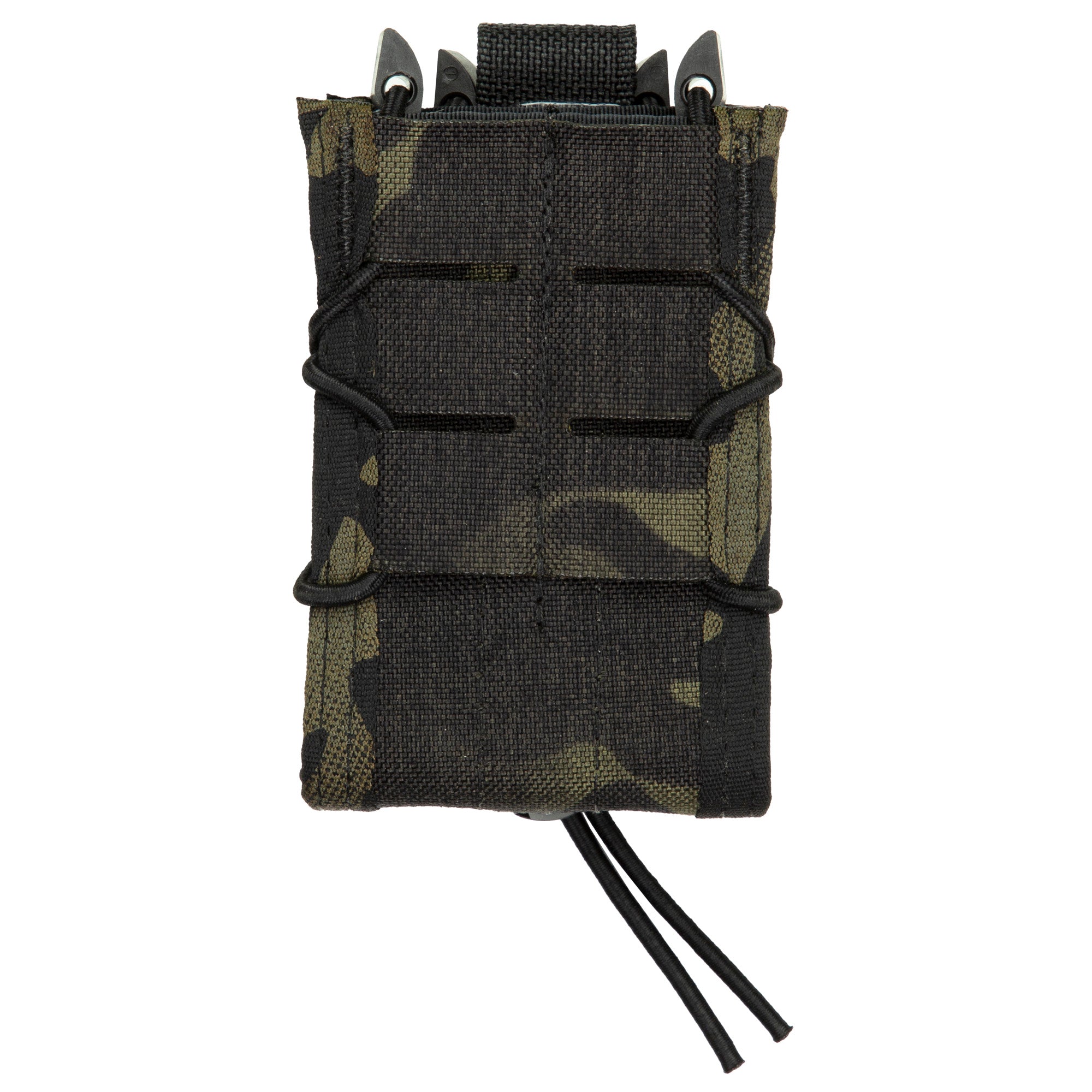 High Speed Gear Double Decker MOLLE Magazine Pouch in MultiCam Black - Lightweight and Durable