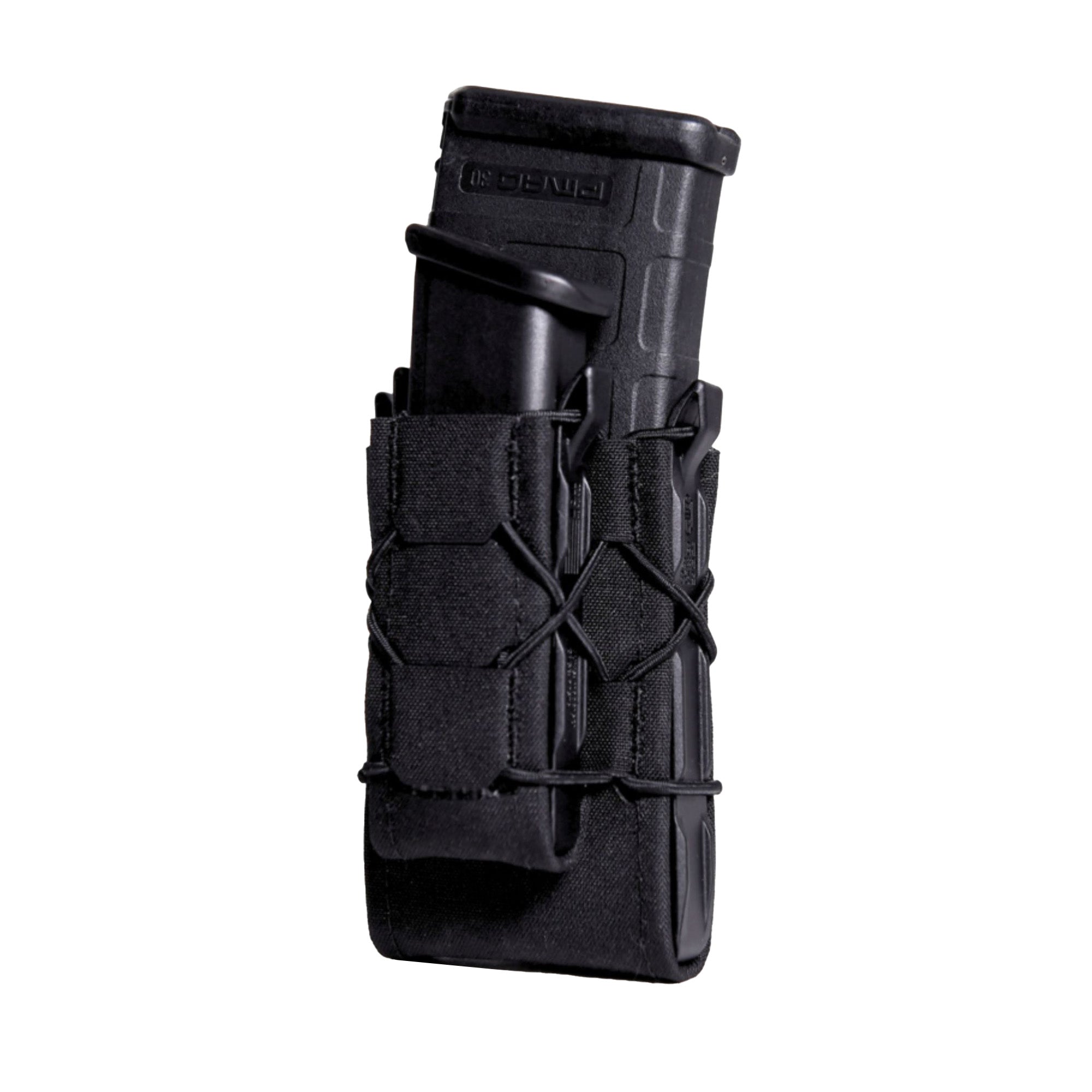 High Speed Gear Gen 2 Double Handcuff TACO – Black Nylon Magazine Pouch for Tactical Gear