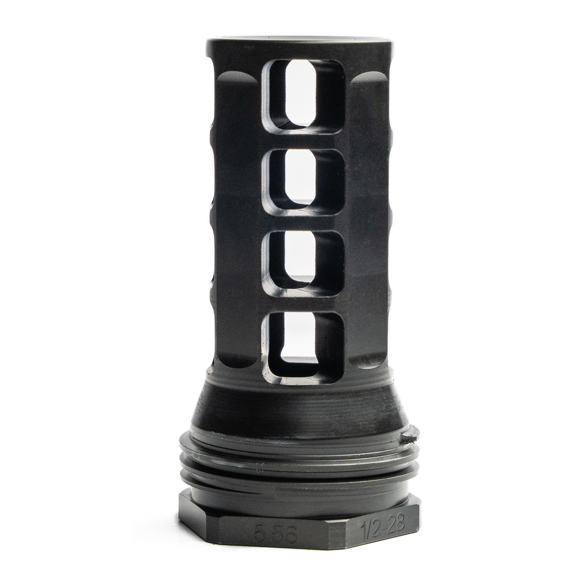 HUXWRX Safety Co. Muzzle Brake QD 338 5/8x24 Black for Recoil Reduction
