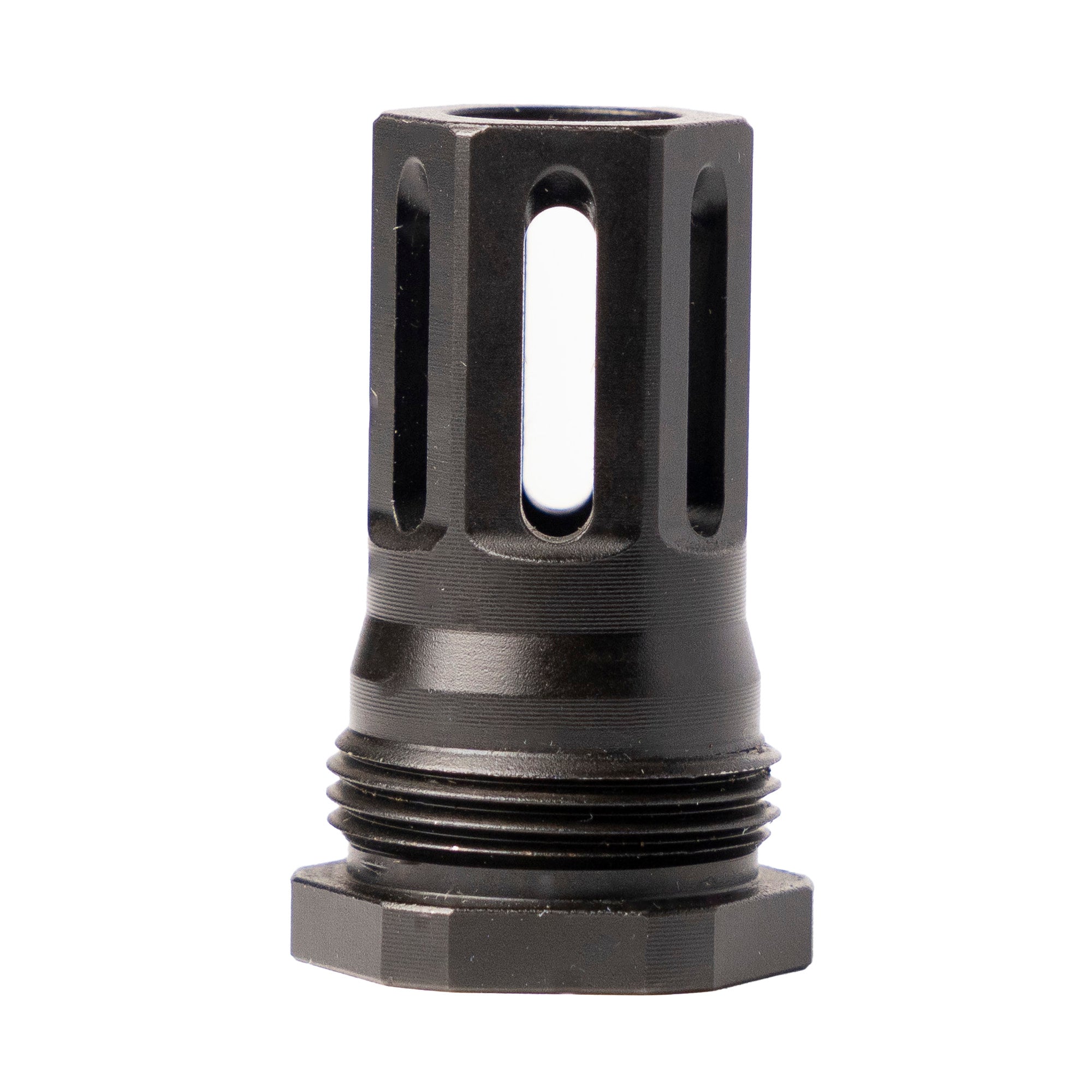HUXWRX Safety Co. Stiction Lock Comp 9mm Flash Hider, 1/2x28 Thread, Black