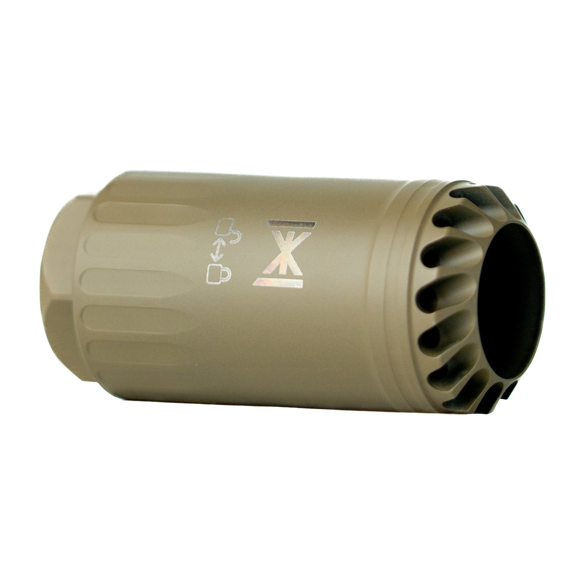 HUXWRX Safety Co. Blastphemy Multi-Caliber Blast Diverter in Flat Dark Earth