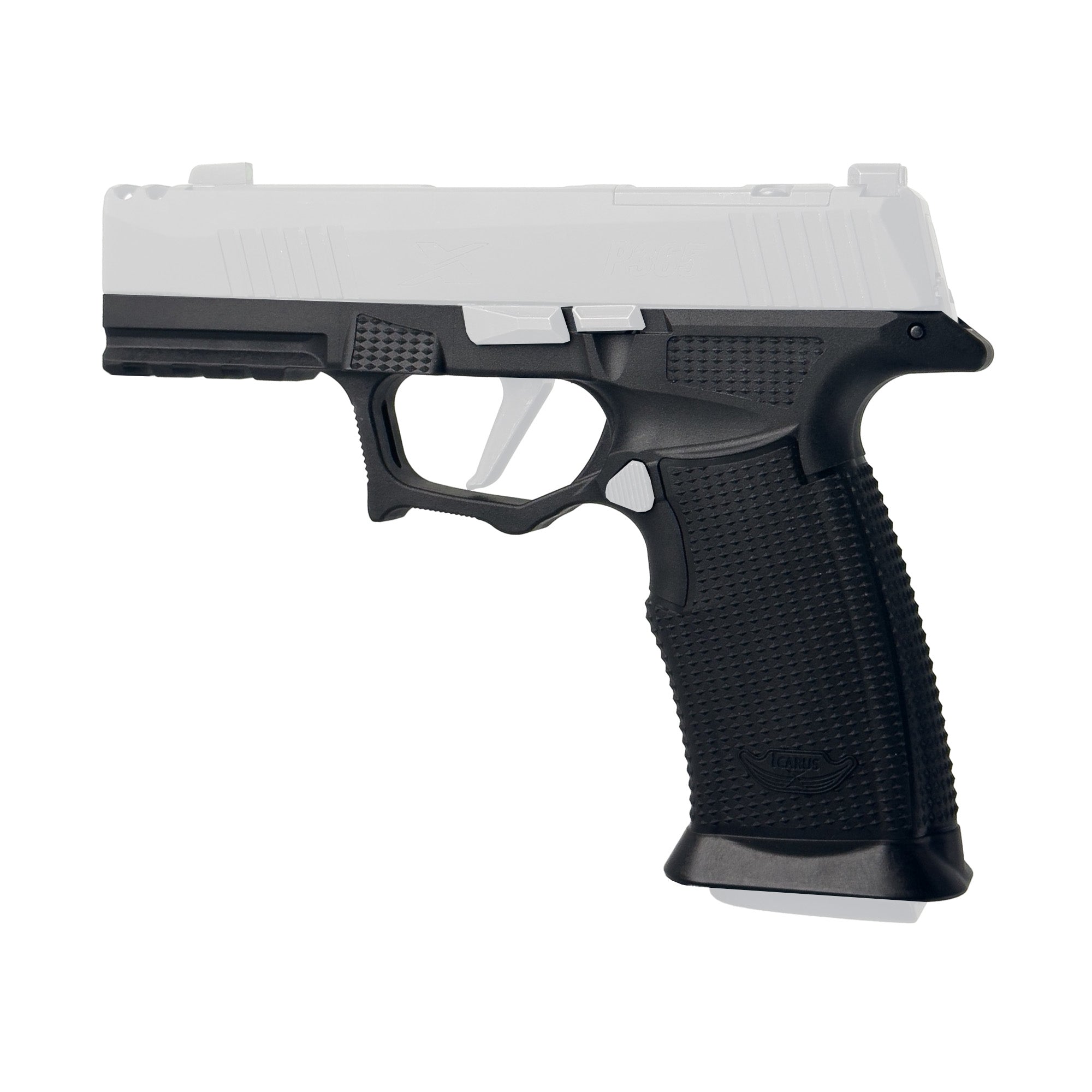 Icarus Precision ACE Air Polymer Grip Module - Black (Part Number: AIR_X_MACRO_SFT_BLK_NTL)