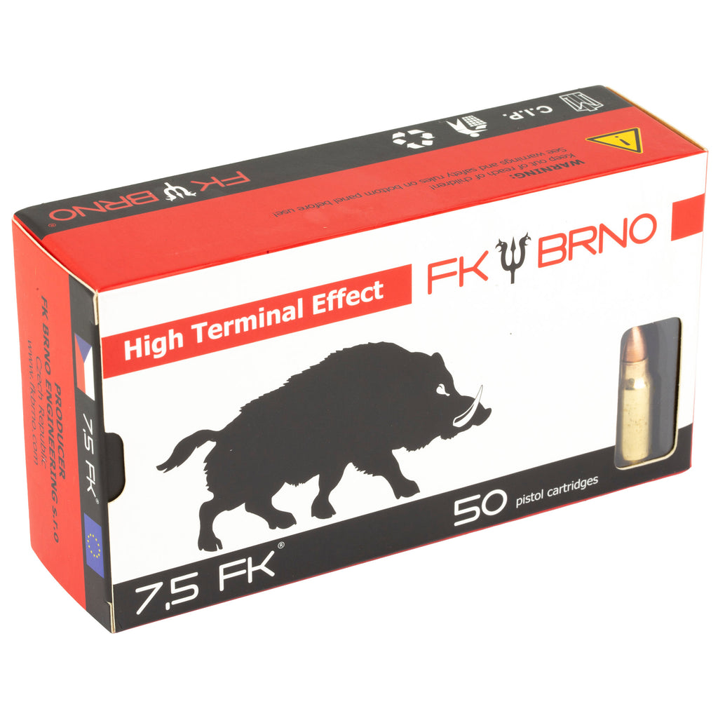 FK BRNO IFG F5 Ammo 7.5 FK 95 Grain Hollow Point – 50 Rounds