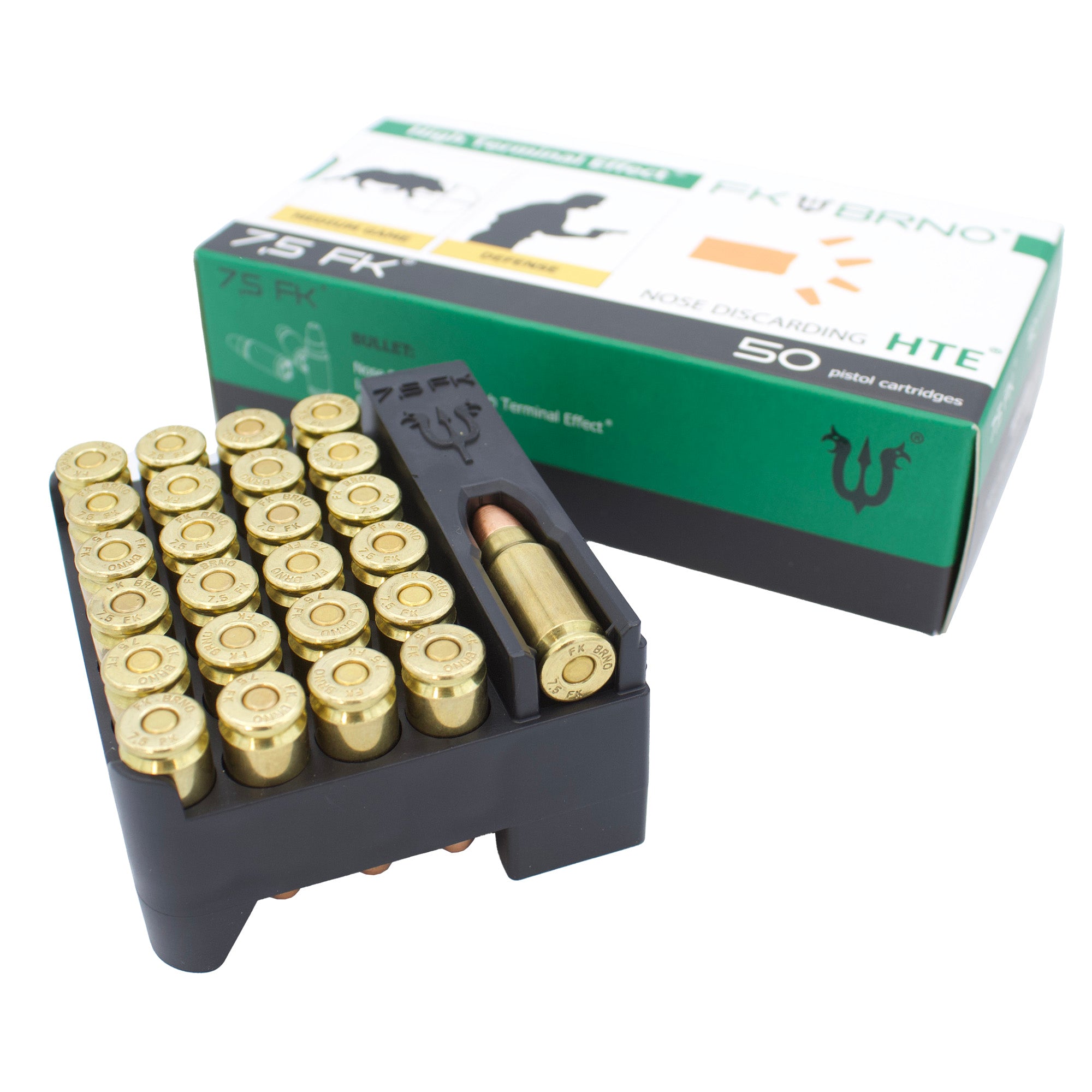 FK BRNO F9 Ammo 7.5 FK 100 Grain Full Metal Jacket - 50 Rounds