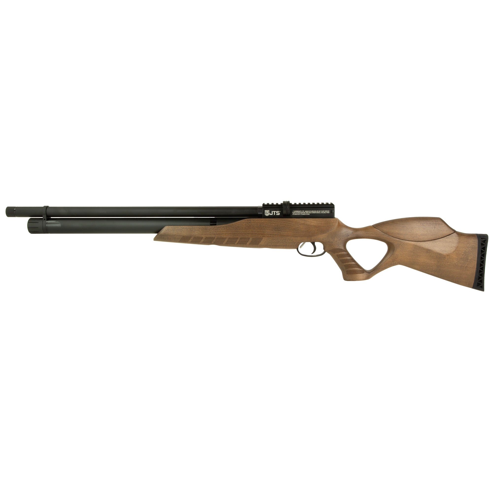 JTS Group Airacuda Max .22 Air Rifle - 18-Inch Barrel, 10-Round Capacity, Wood Stock