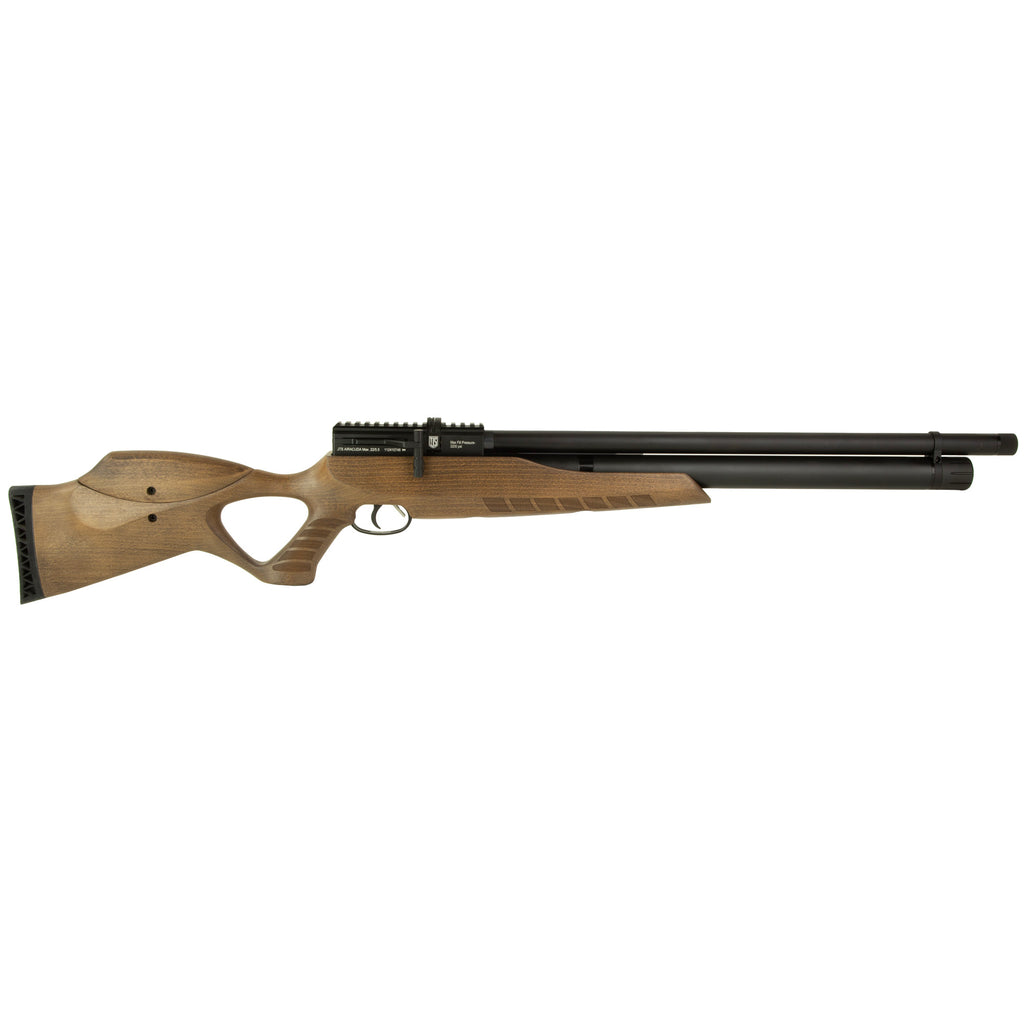 JTS Group Airacuda Max .22 Air Rifle - 18-Inch Barrel, 10-Round Capacity, Wood Stock