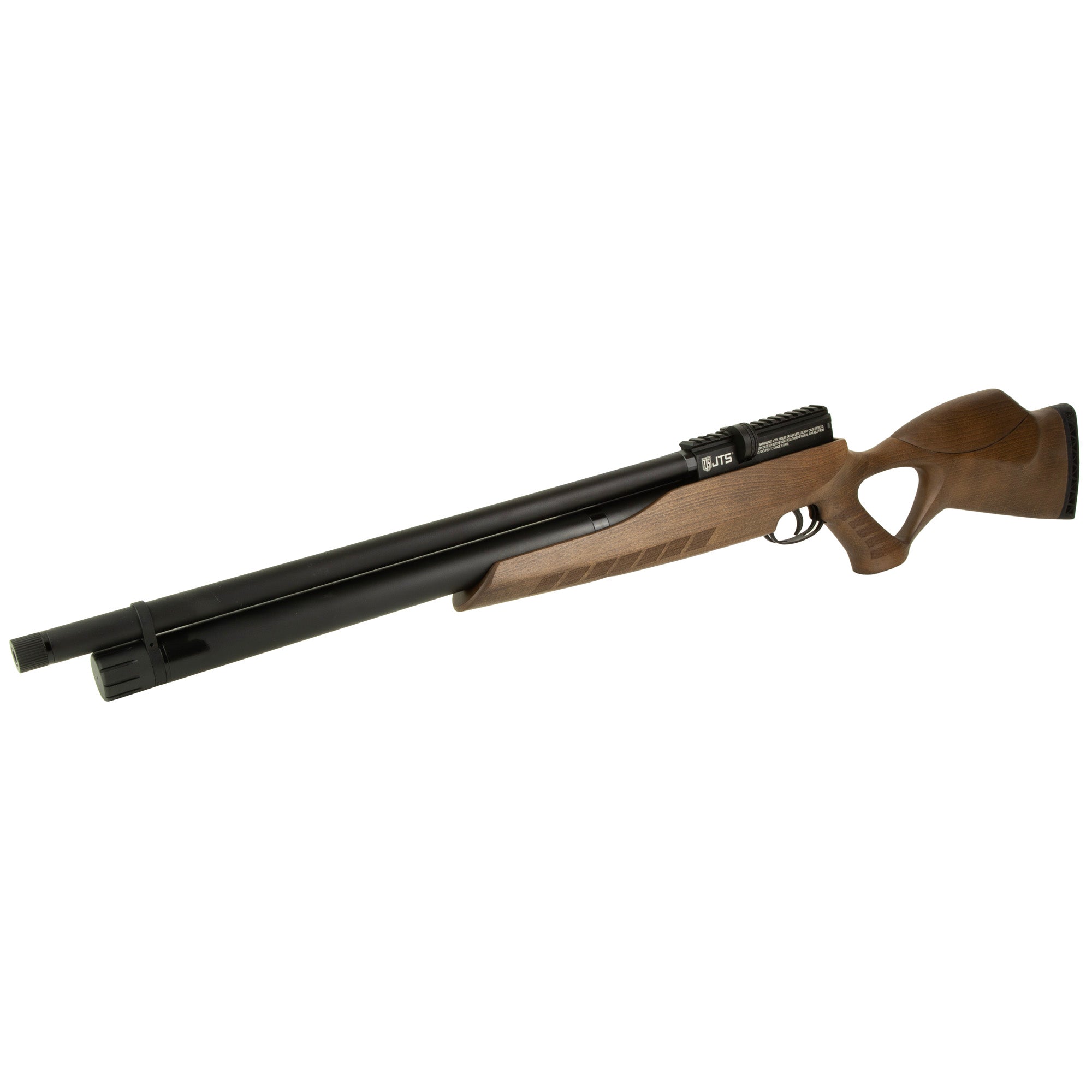 JTS Group Airacuda Max .22 Air Rifle - 18-Inch Barrel, 10-Round Capacity, Wood Stock