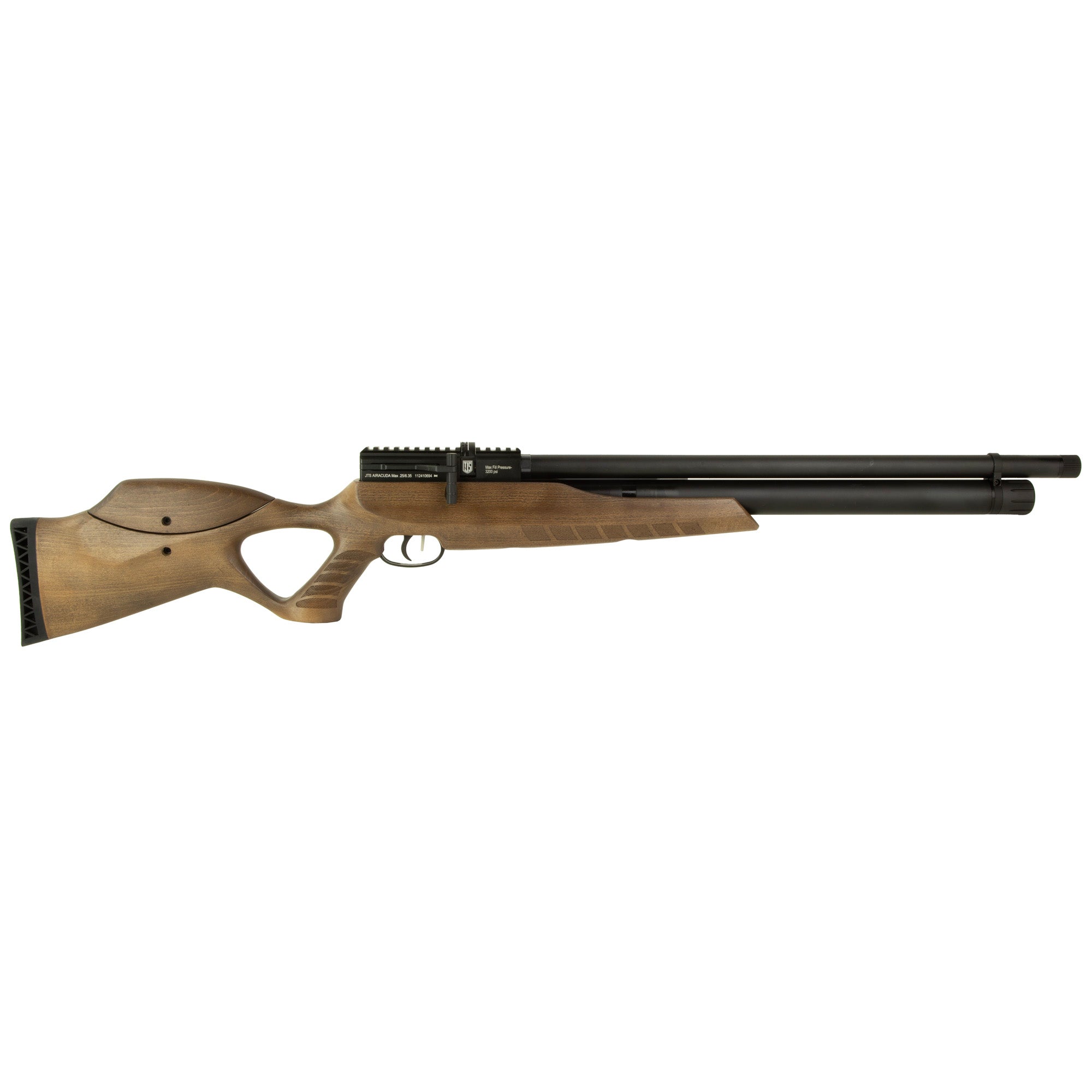 JTS Group Airacuda Max .25 Air Rifle with 18-Inch Barrel and Wood Stock