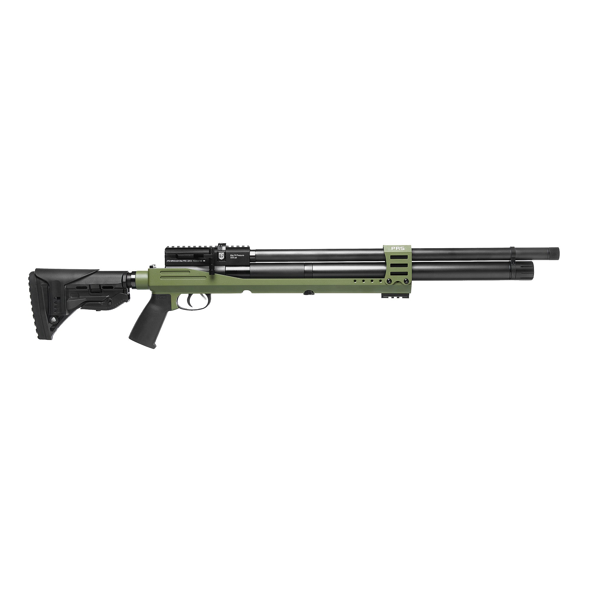 JTS Group Airacuda PRS MAX .25 Caliber Air Rifle with 10-Round Magazine, Green/Black