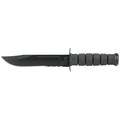 KA-BAR Knives Part 1214 Fixed Blade Knife with Partially Serrated Edge and MOLLE Sheath