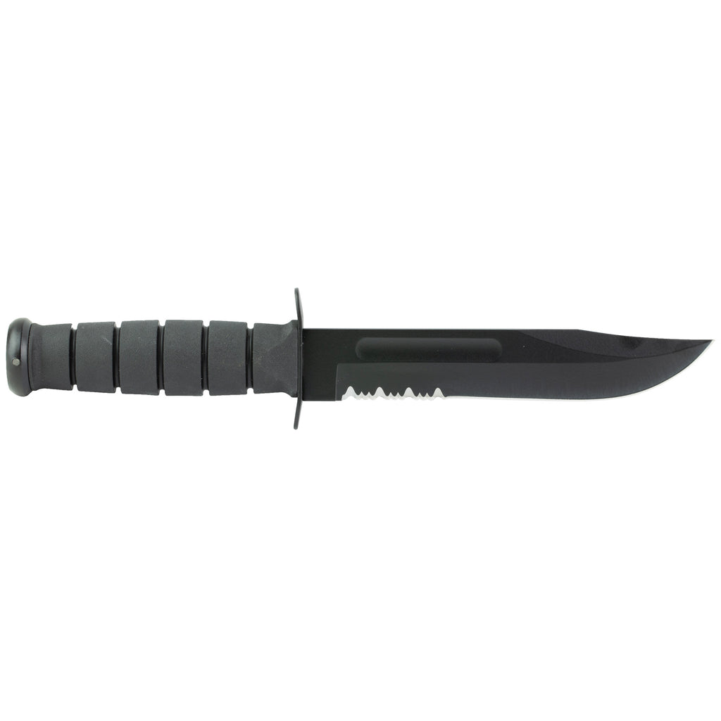 KA-BAR Knives Part 1214 Fixed Blade Knife with Partially Serrated Edge and MOLLE Sheath