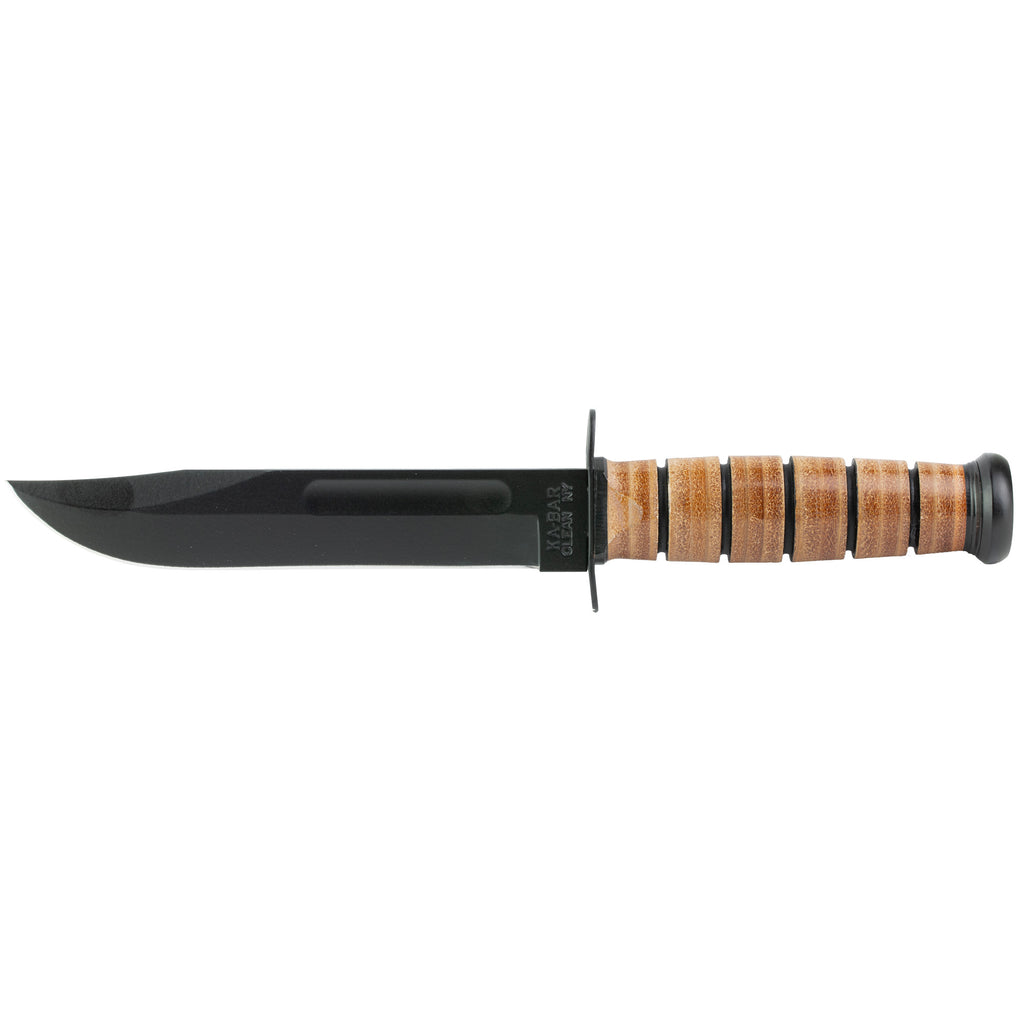 KA-BAR USMC Fighting/Utility Knife 7-Inch Fixed Blade with Leather Sheath