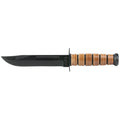 KA-BAR USMC Fighting/Utility Knife 7-Inch Fixed Blade with Leather Sheath