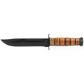 KA-BAR Knives US Army Fighting 7-Inch Fixed Blade Knife with Leather Sheath