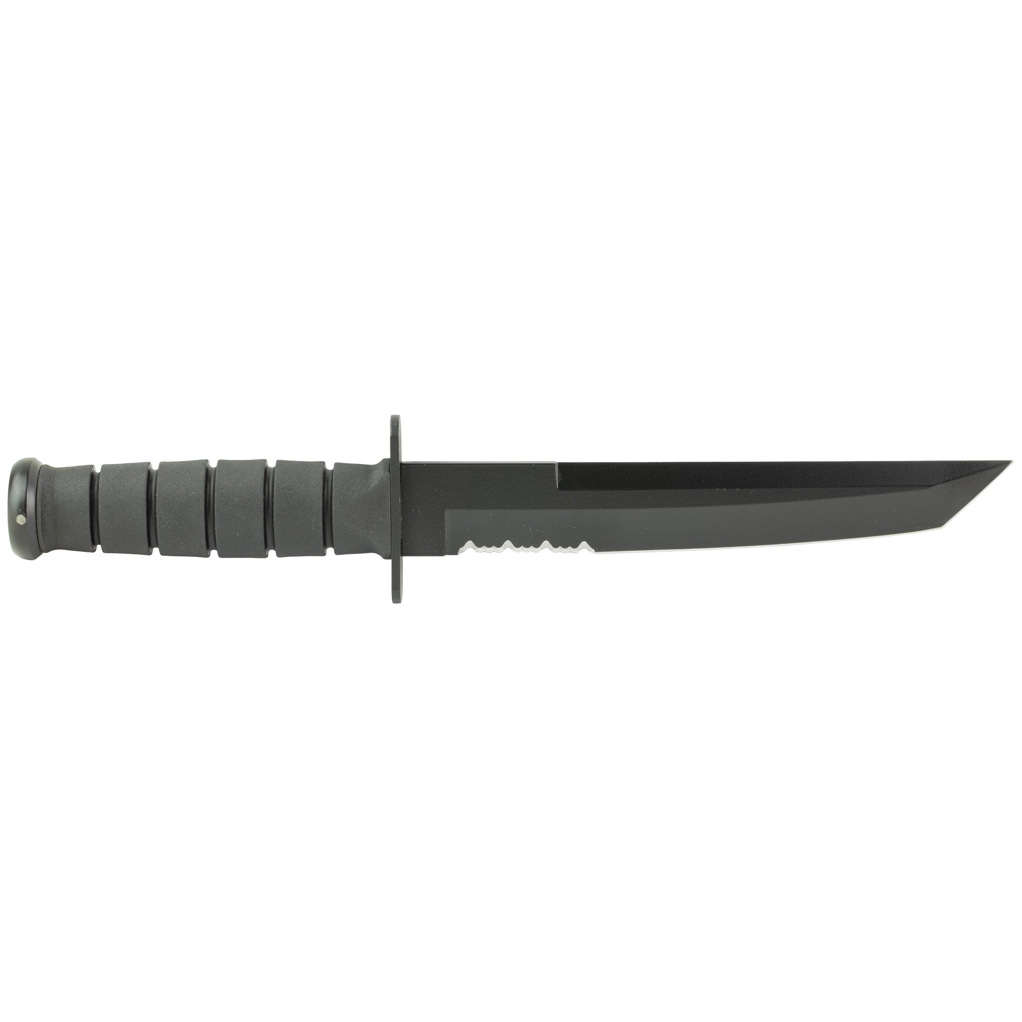 KA-BAR Knives KBAR-1245CP Fixed Blade Tanto Knife with Nylon Sheath, 8-Inch Black Handle