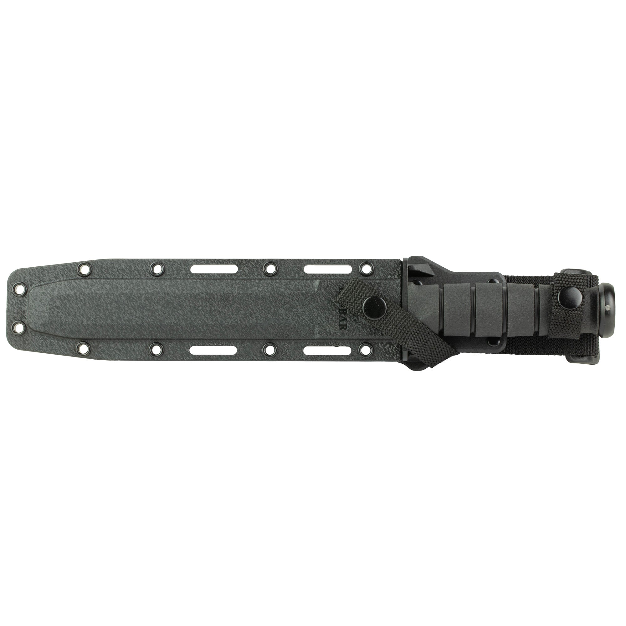 KA-BAR Knives KBAR-1245CP Fixed Blade Tanto Knife with Nylon Sheath, 8-Inch Black Handle